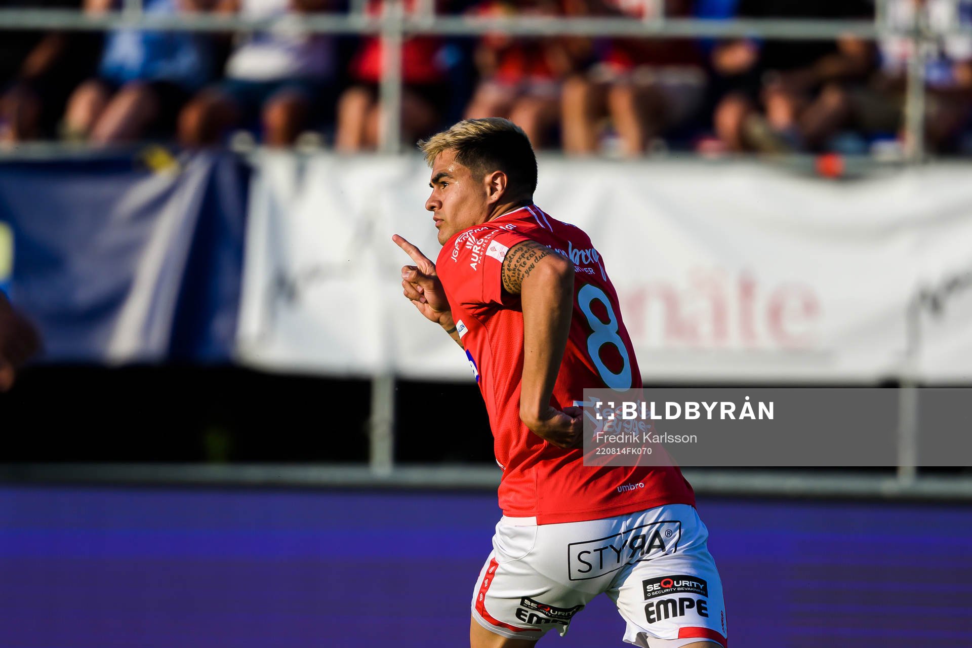 Degerfors Diego Campos jublar