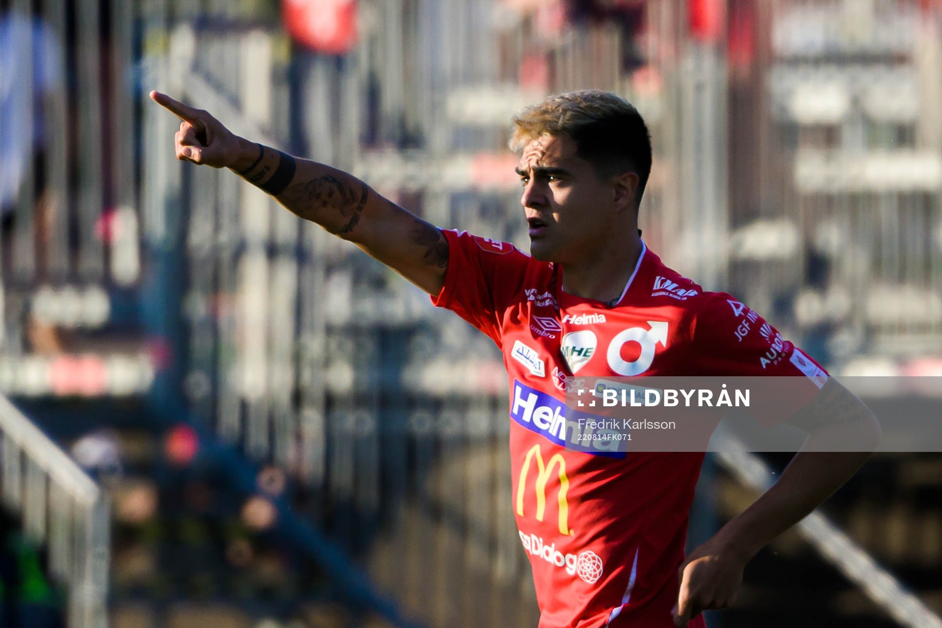 Degerfors Diego Campos jublar