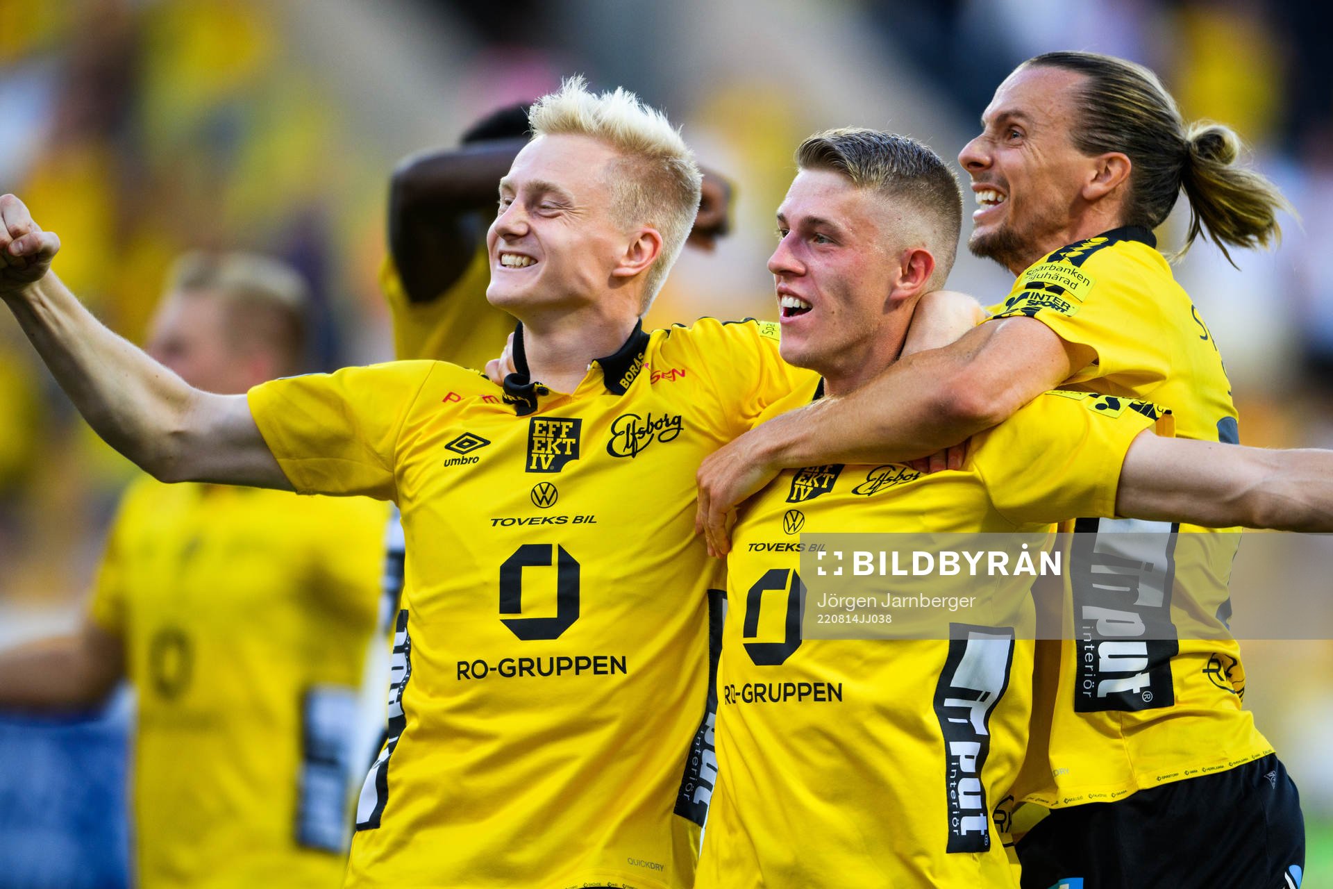 Elfsborgs Oscar Aga, Alexander Bernhardsson och Niklas Hult