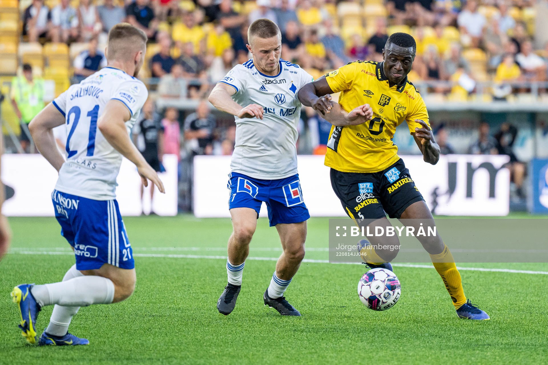 IFK Norrköpings Jacob Ortmark och Elfsborgs Maudo Lamine
