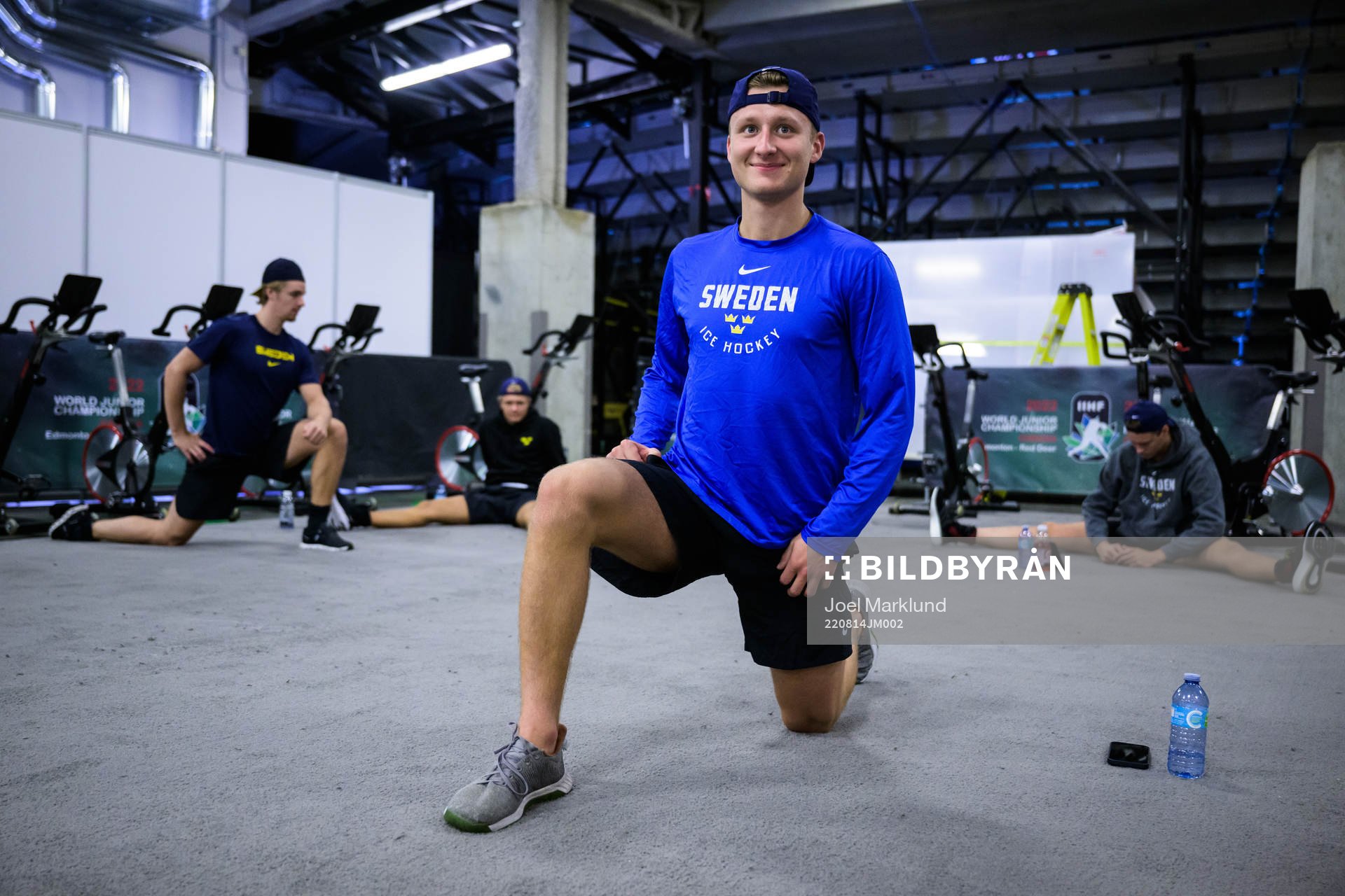 Oskar Magnusson of Sweden at a practice session