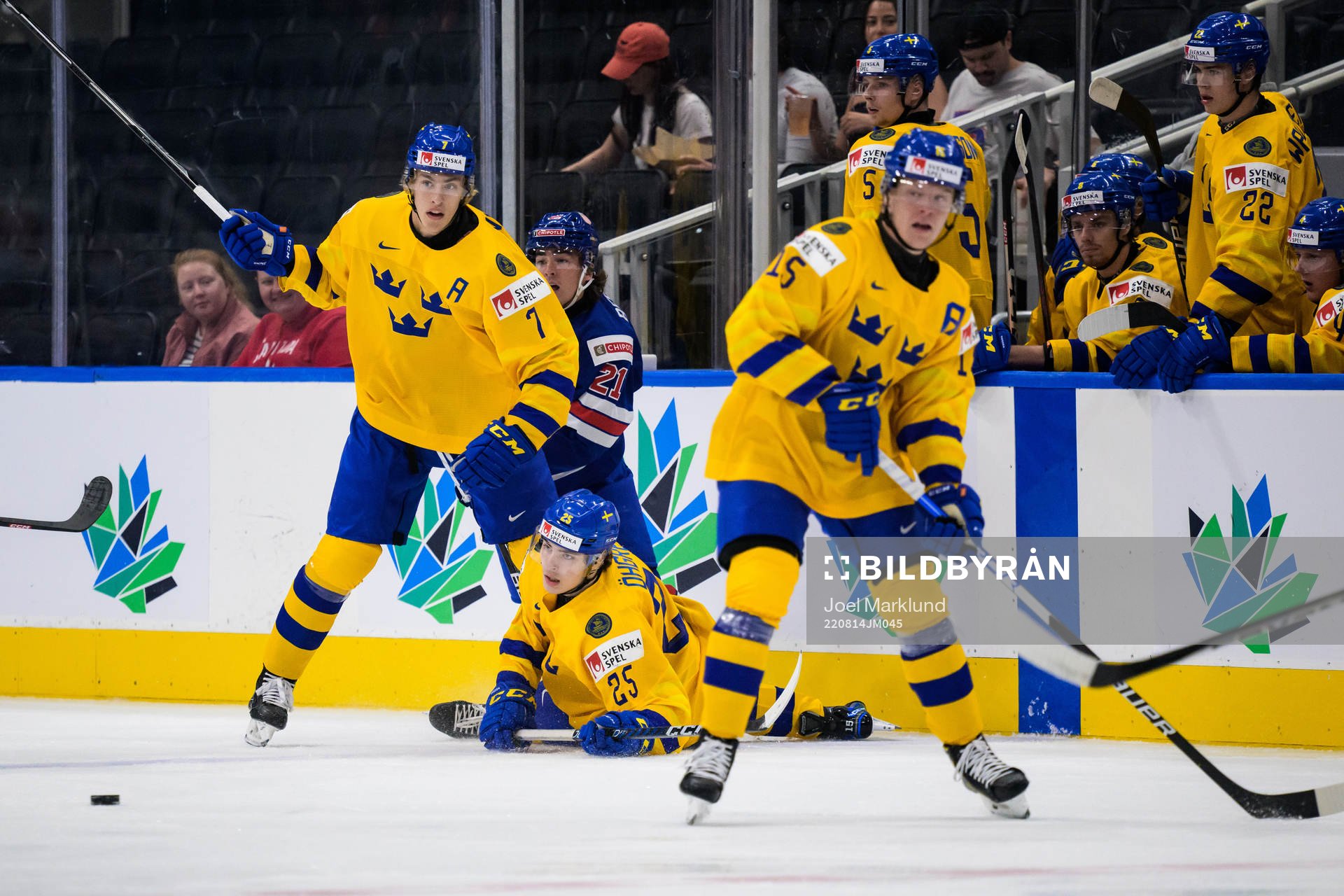 Simon Edvinsson, Liam Öhgren and Åke Stakkestad of Sweden