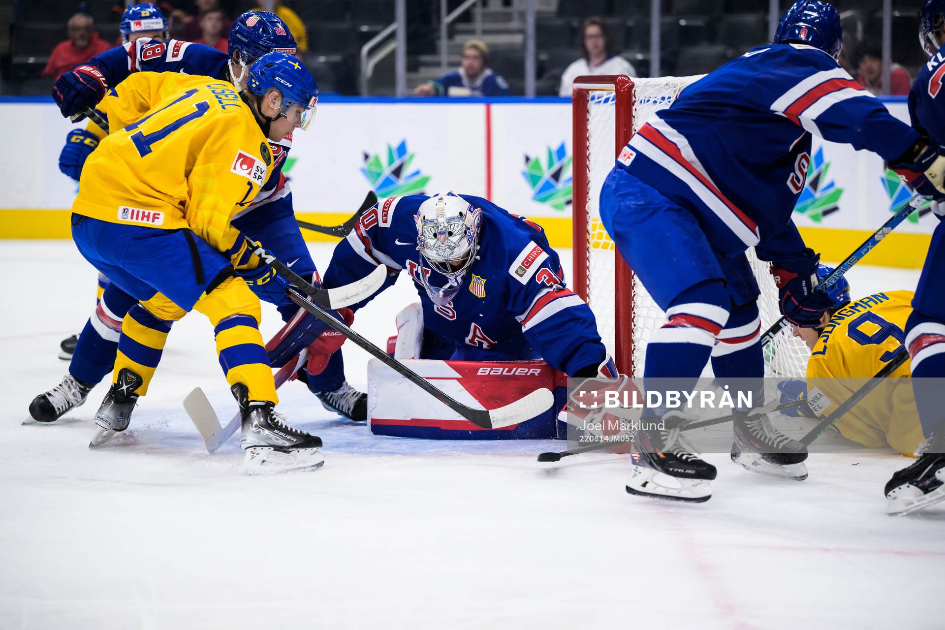 Fabian Lysell and Daniel Ljungman of Sweden challenge