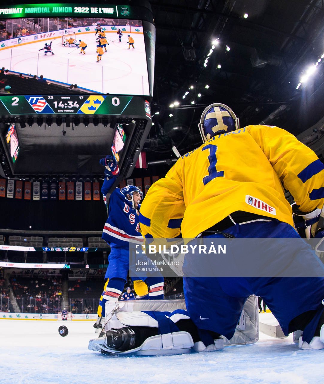 Landon Slaggert of USA celebrates the 3-0 goal from Matthew