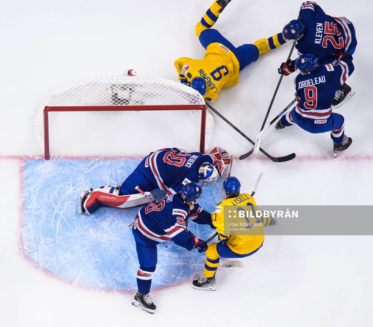 Fabian Lysell and Daniel Ljungman of Sweden challenge Jack