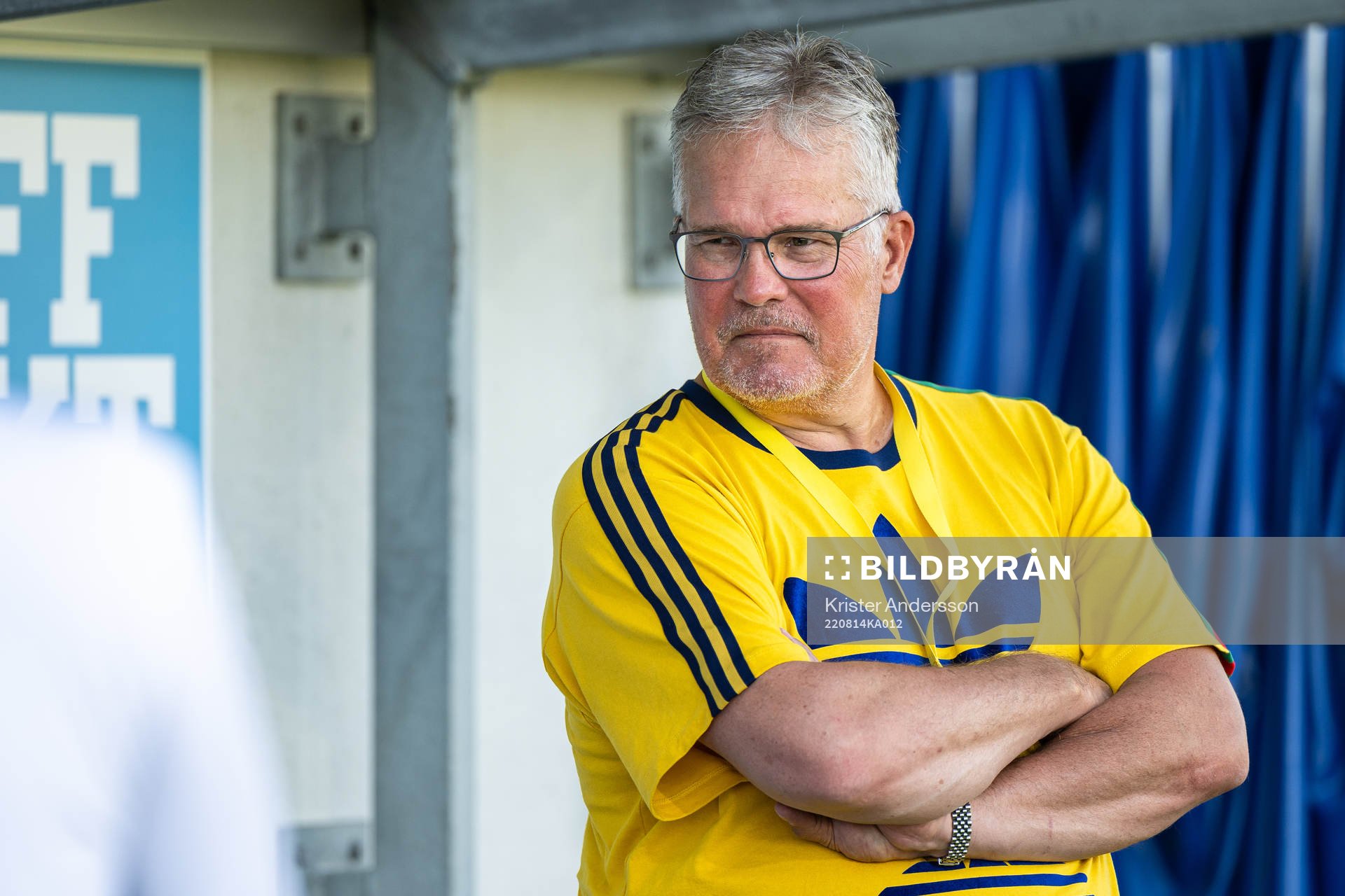 Falkenbergs ordförande Patrik Hanell före fotbollsmatchen