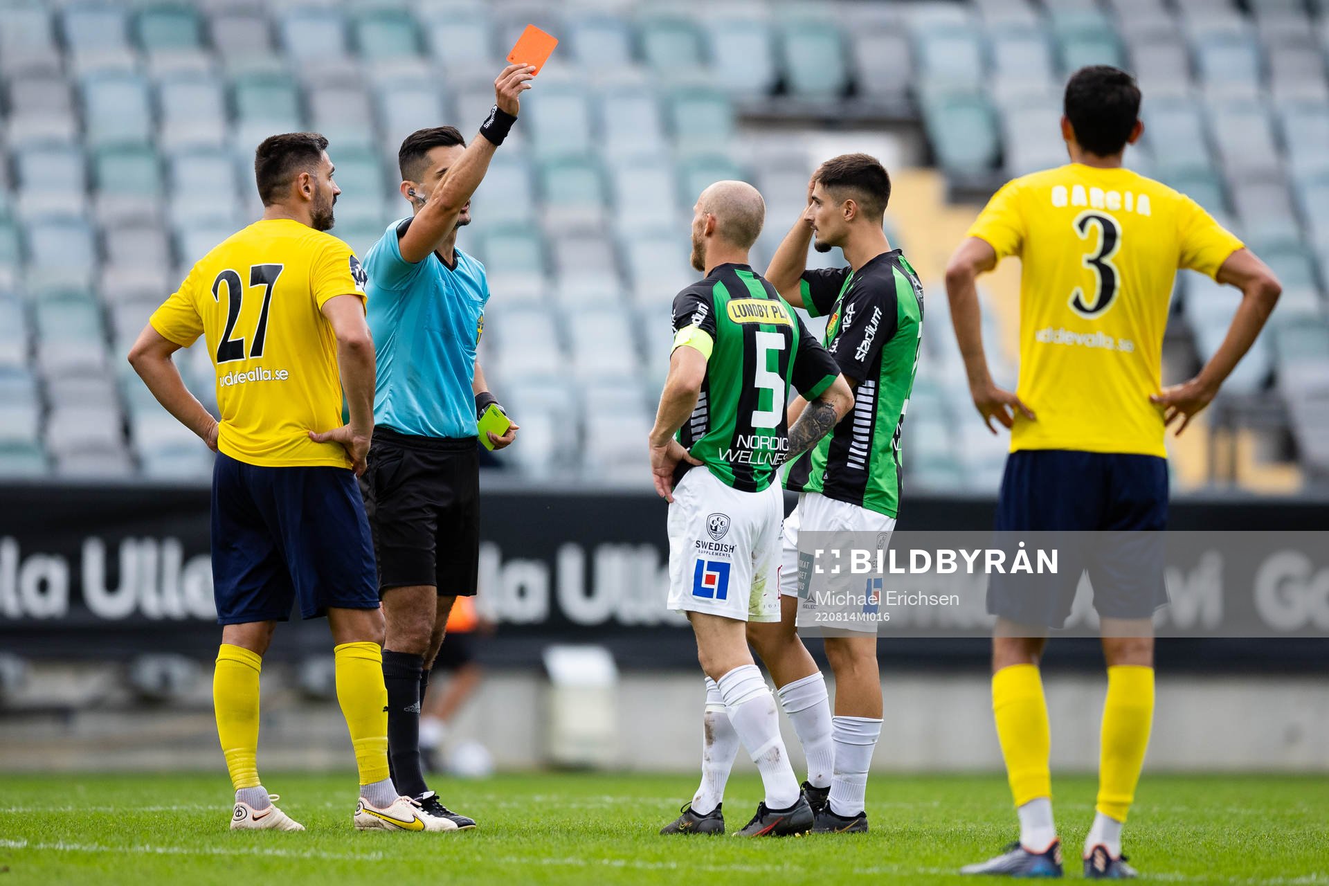 GAIS Niklas Andersen får rött kort