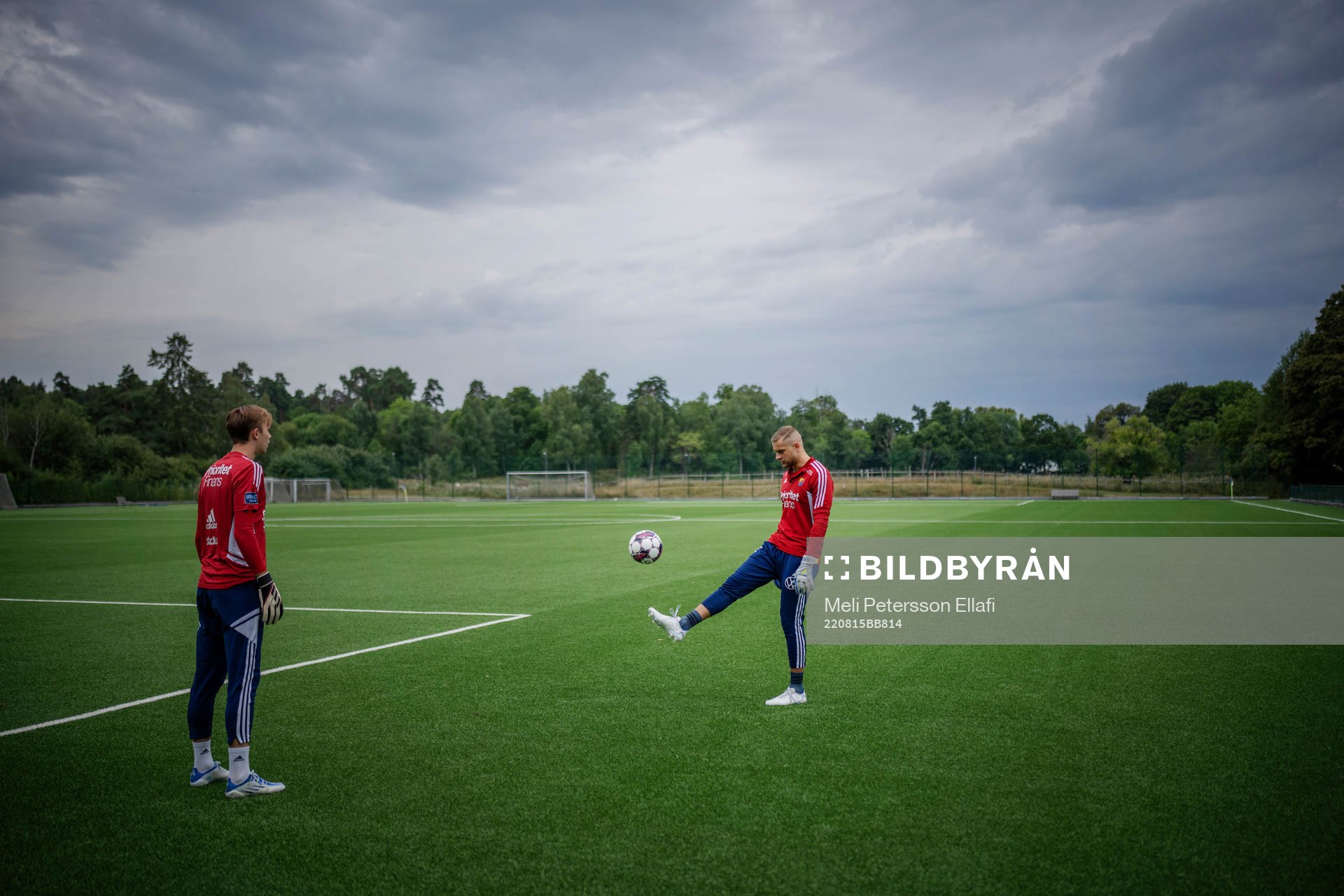 Djurgårdens målvakter André Picornell och Aleksandr