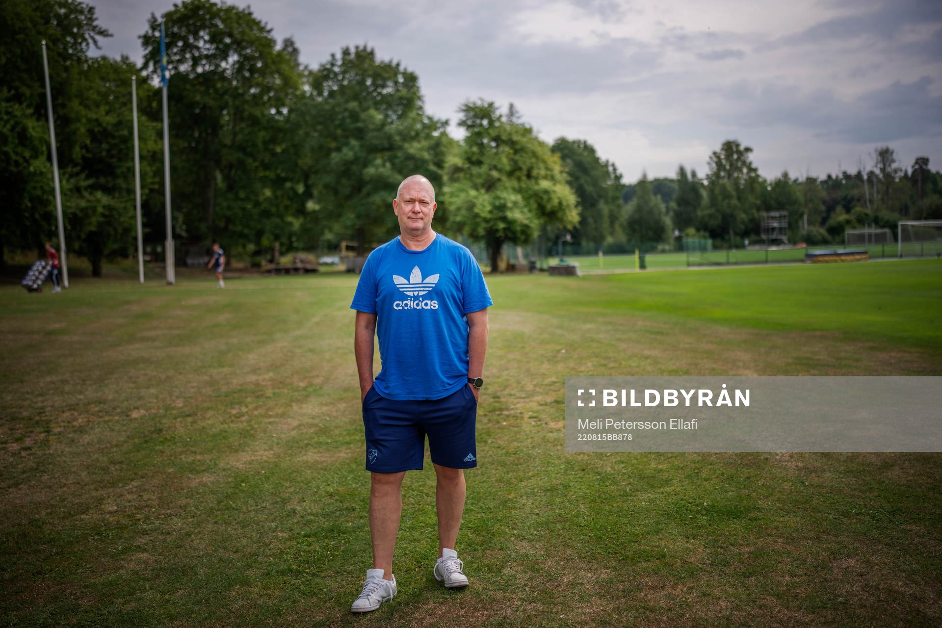 Djurgårdens vd Henrik Berggren under en intervju den 15 augusti 2022 på Djurgårdens träningsanläggning vid Kaknästornet i Stockholm. 