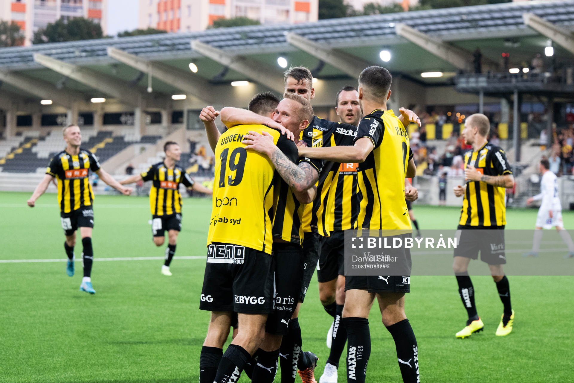 Häckens Mikkel Rygaard Jensen jublar