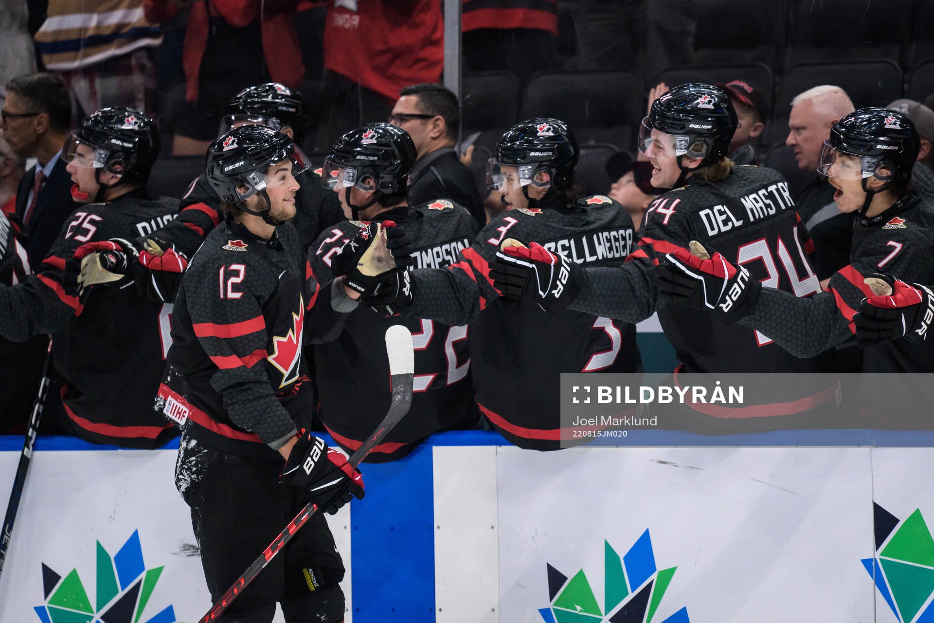 Tyson Foerster of Canada celebrates the 2-0 goal