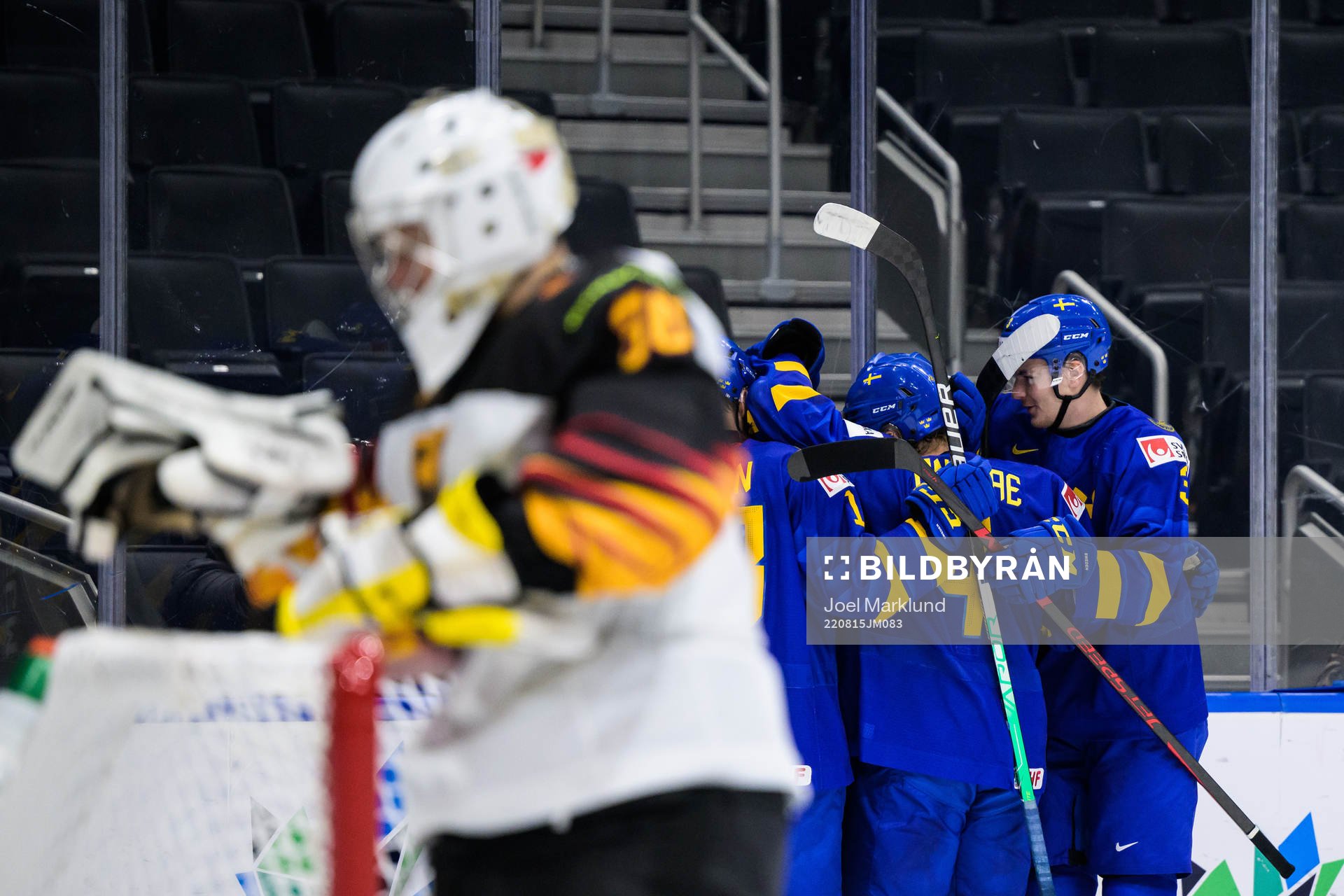 Oskar Magnusson of Sweden celebrate the 3-1 goal with