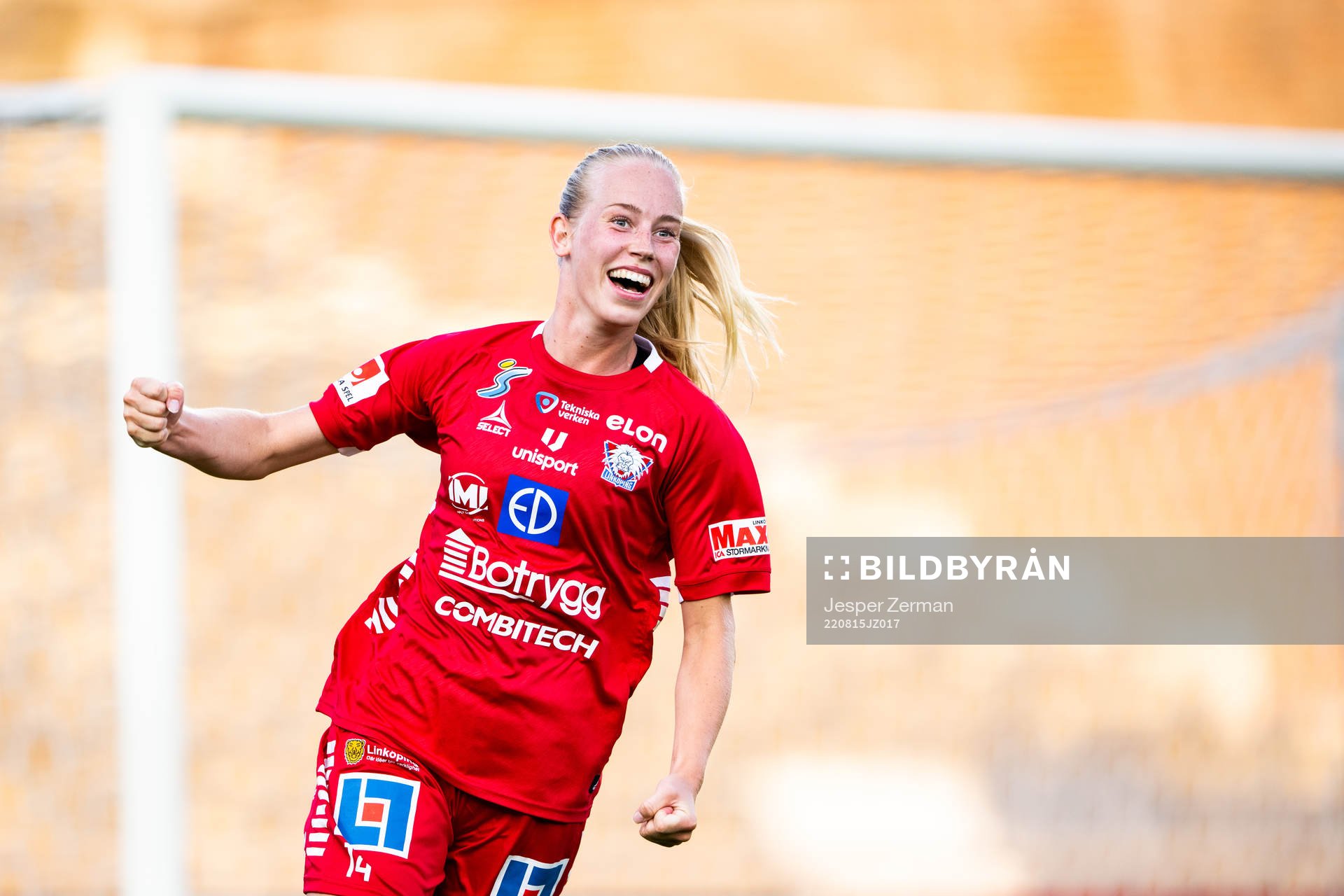 Linköpings Amalie Vangsgaard jublar