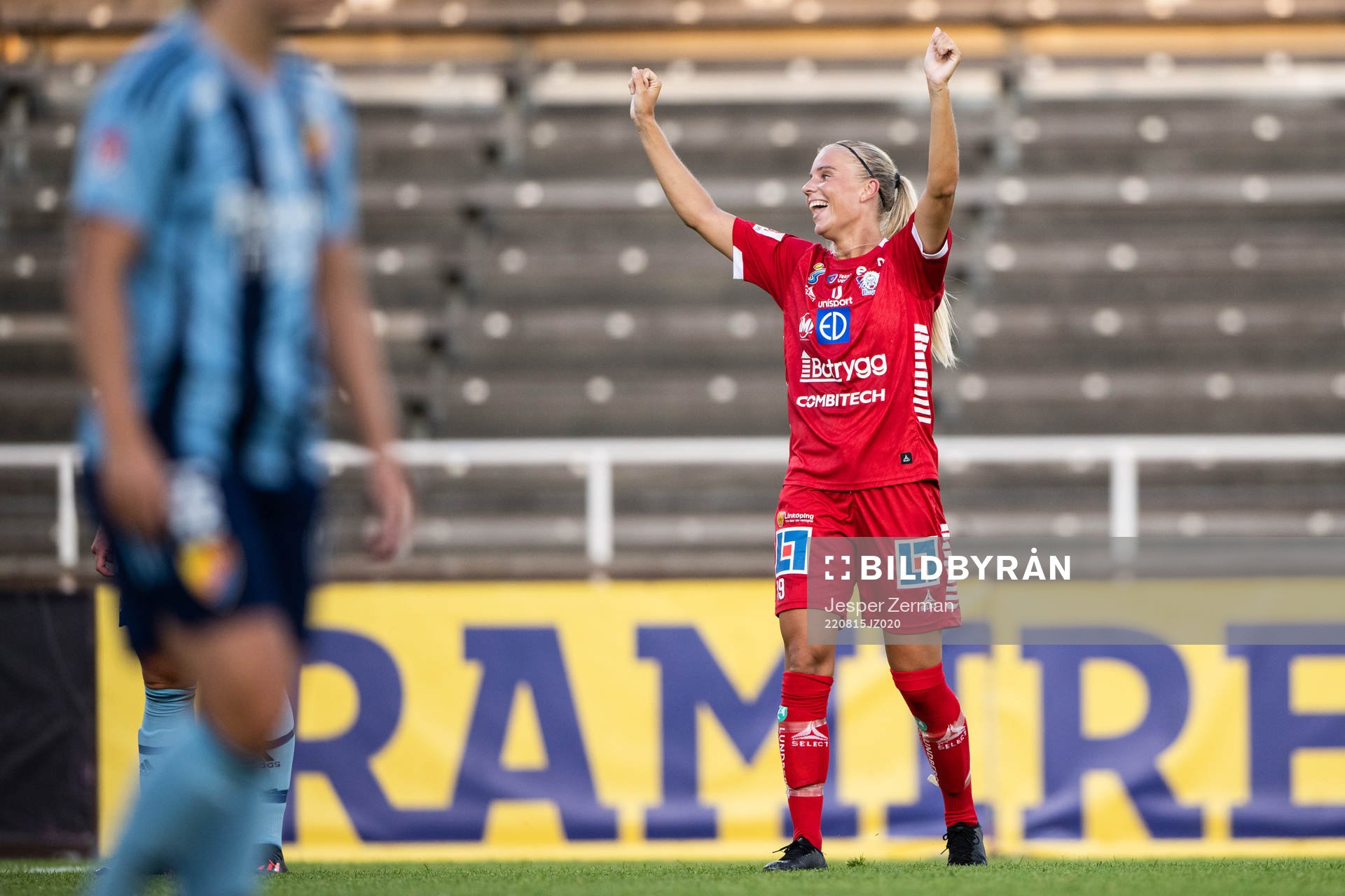 Linköpings Johanna Svedberg jublar