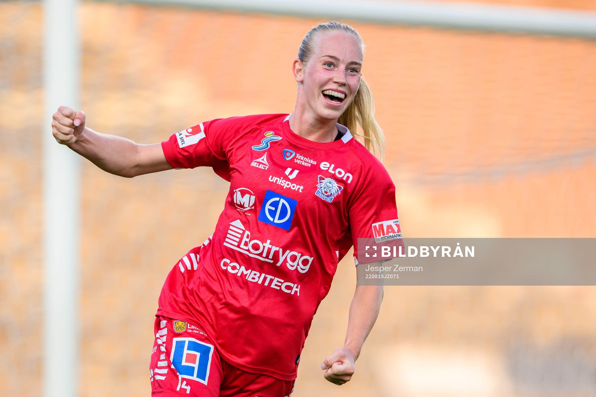 Linköpings Amalie Vangsgaard jublar