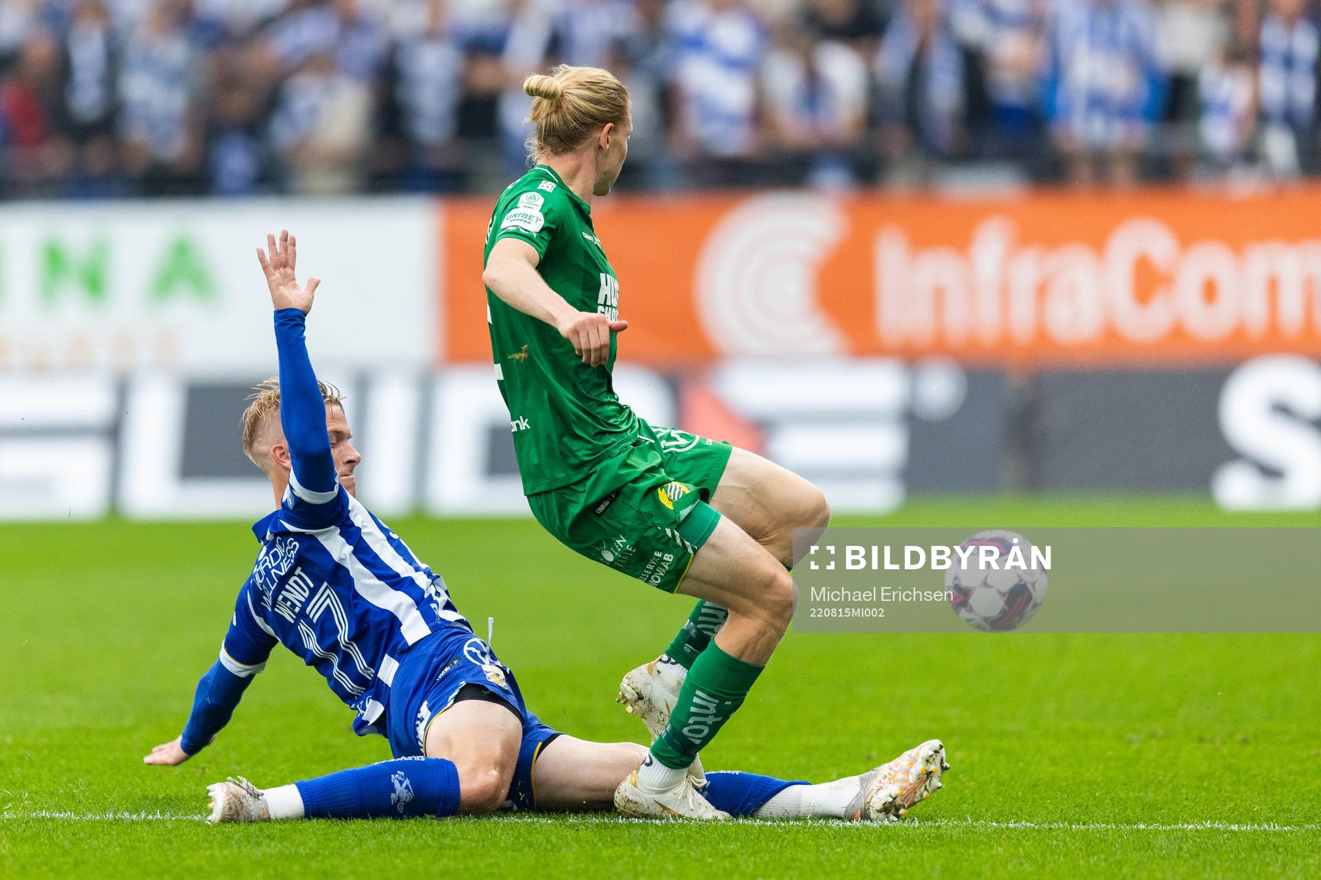 IFK Göteborgs Oscar Wendt och Hammarbys Gustav Ludwigson