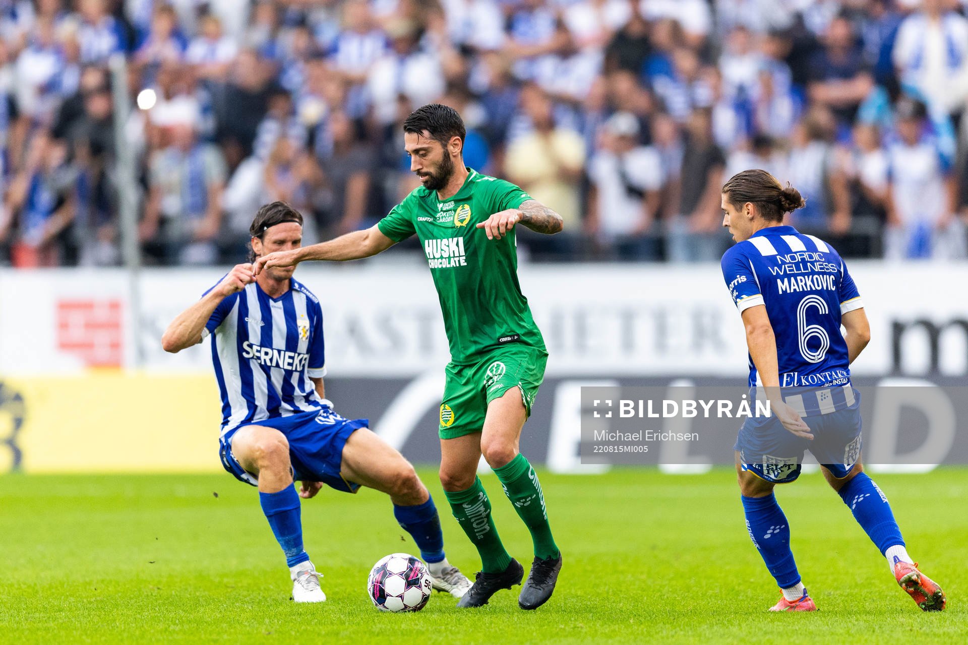 IFK Göteborgs Gustav Svensson och Eman Markovic och