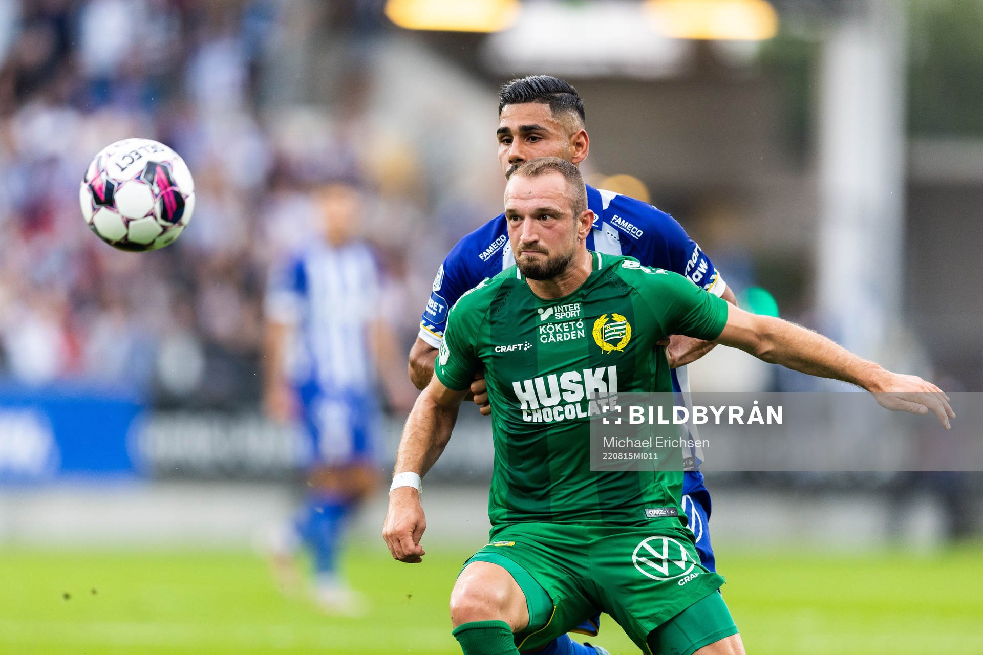 Hammarbys Veton Berisha och IFK Göteborgs Hosam Aiesh