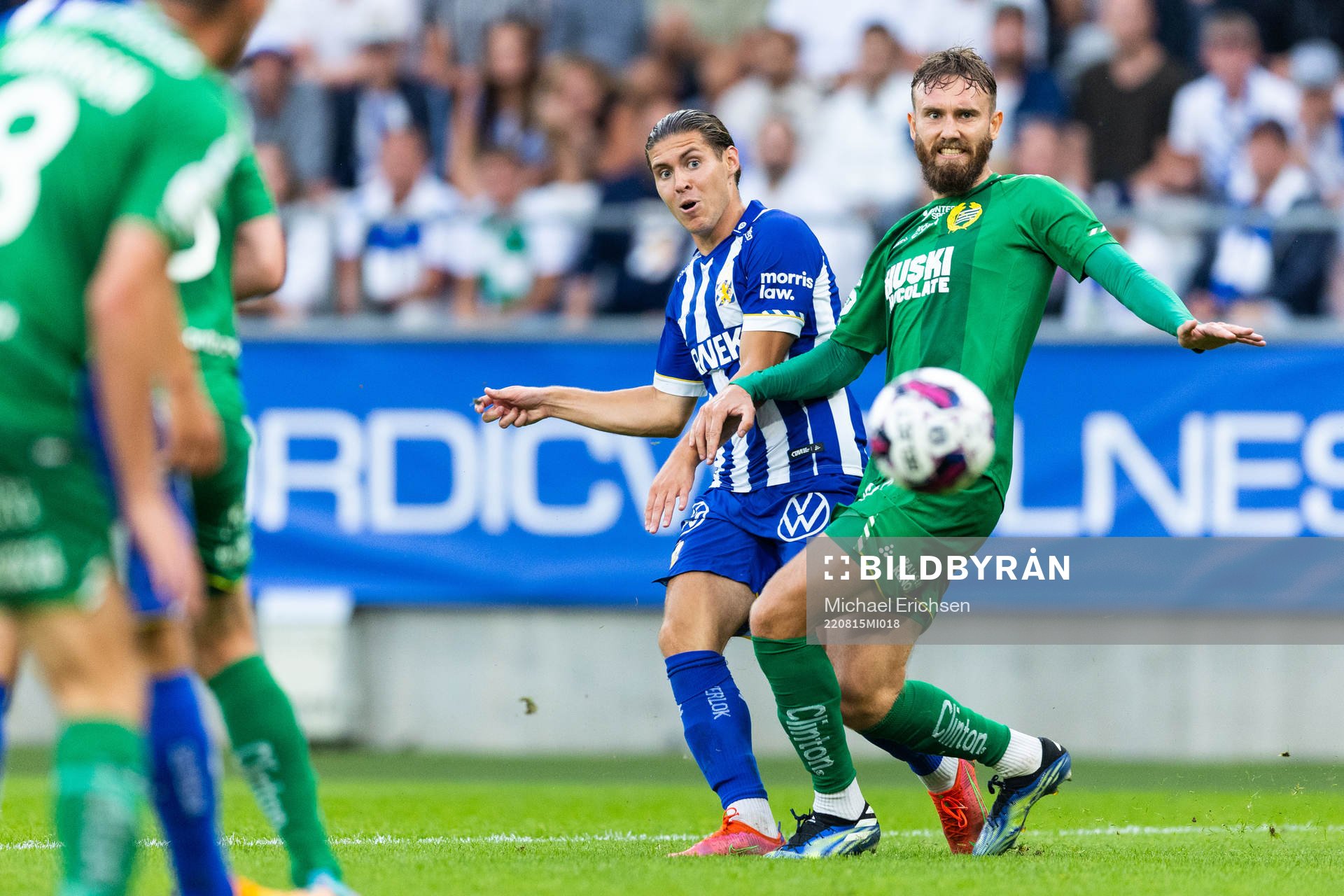 IFK Göteborgs Eman Markovic och Hammarbys Simon Sandberg