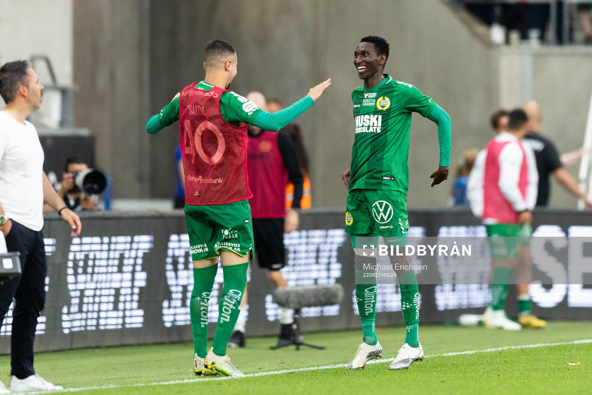 Hammarbys Bubacarr Trawally jublar