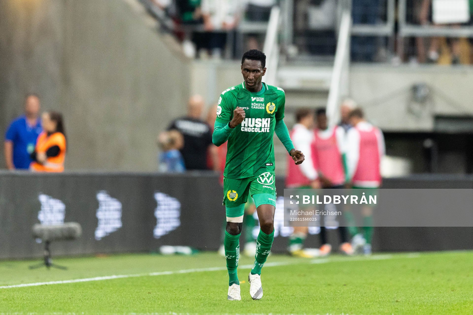 Hammarbys Bubacarr Trawally jublar