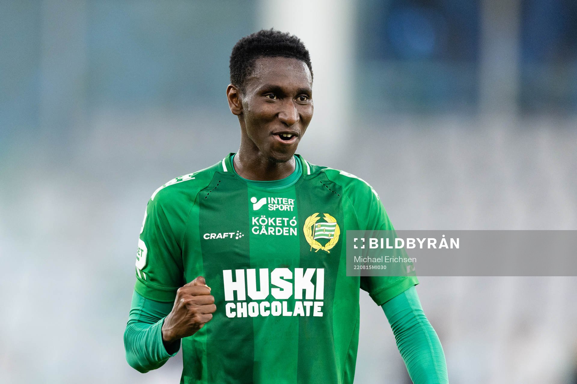 Hammarbys Bubacarr Trawally jublar