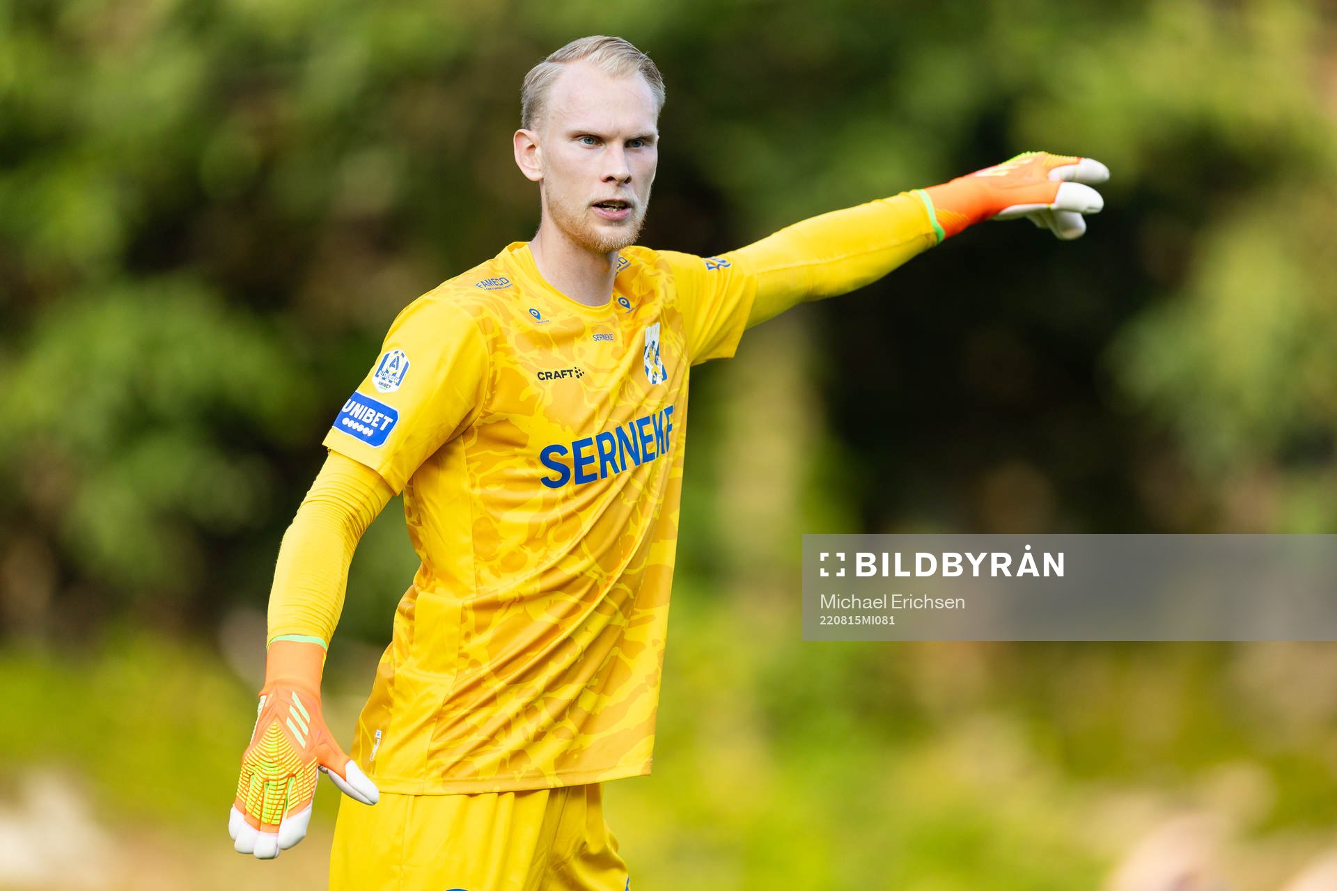 IFK Göteborgs målvakt Pontus Dahlberg under fotbollsmatchen i U21 Mellersta mellan IFK Göteborg och Örgryte den 16 augusti 2022 i Göteborg.