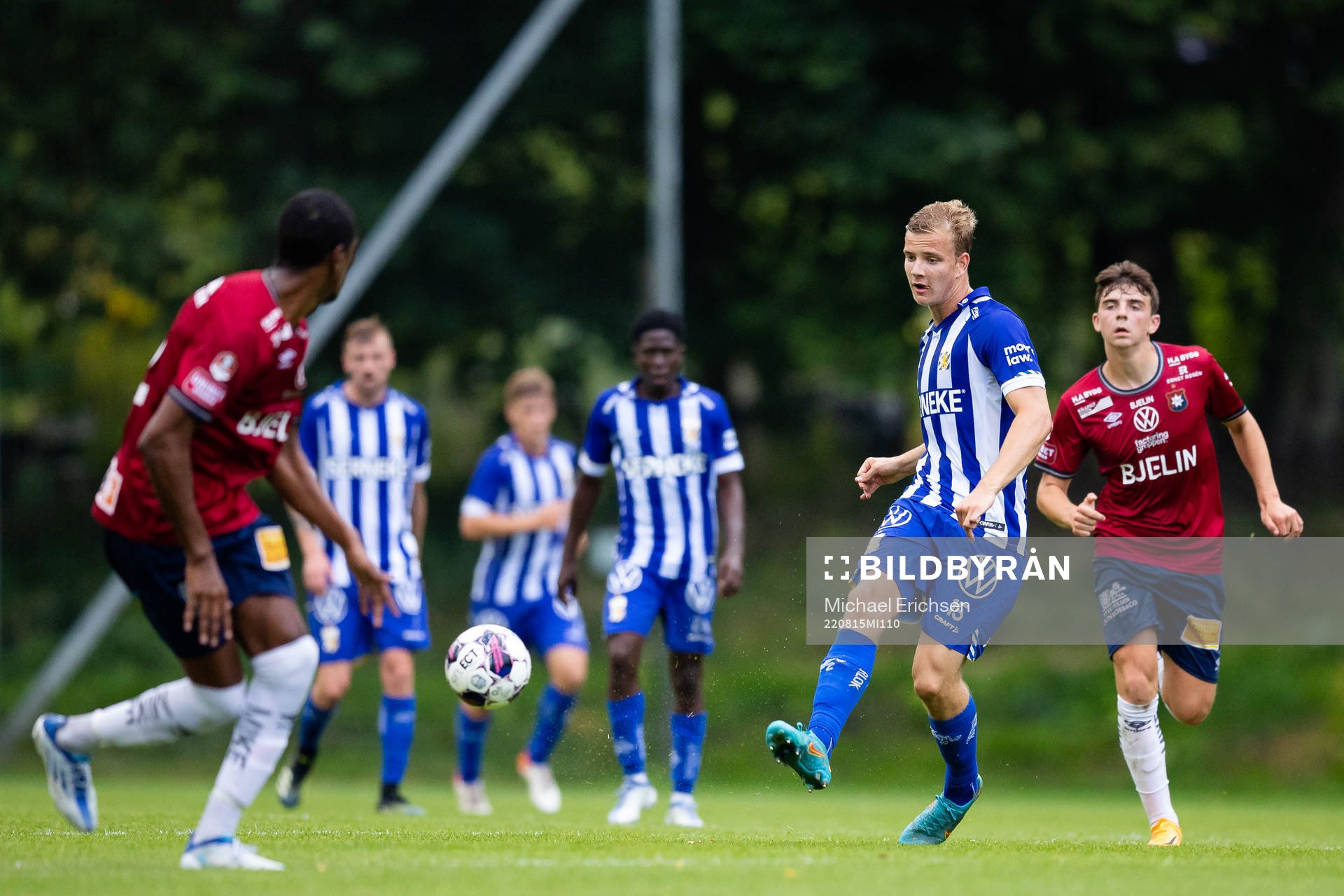 IFK Göteborgs Alfons Nygaard under fotbollsmatchen i U21 Mellersta mellan IFK Göteborg och Örgryte den 16 augusti 2022 i Göteborg.