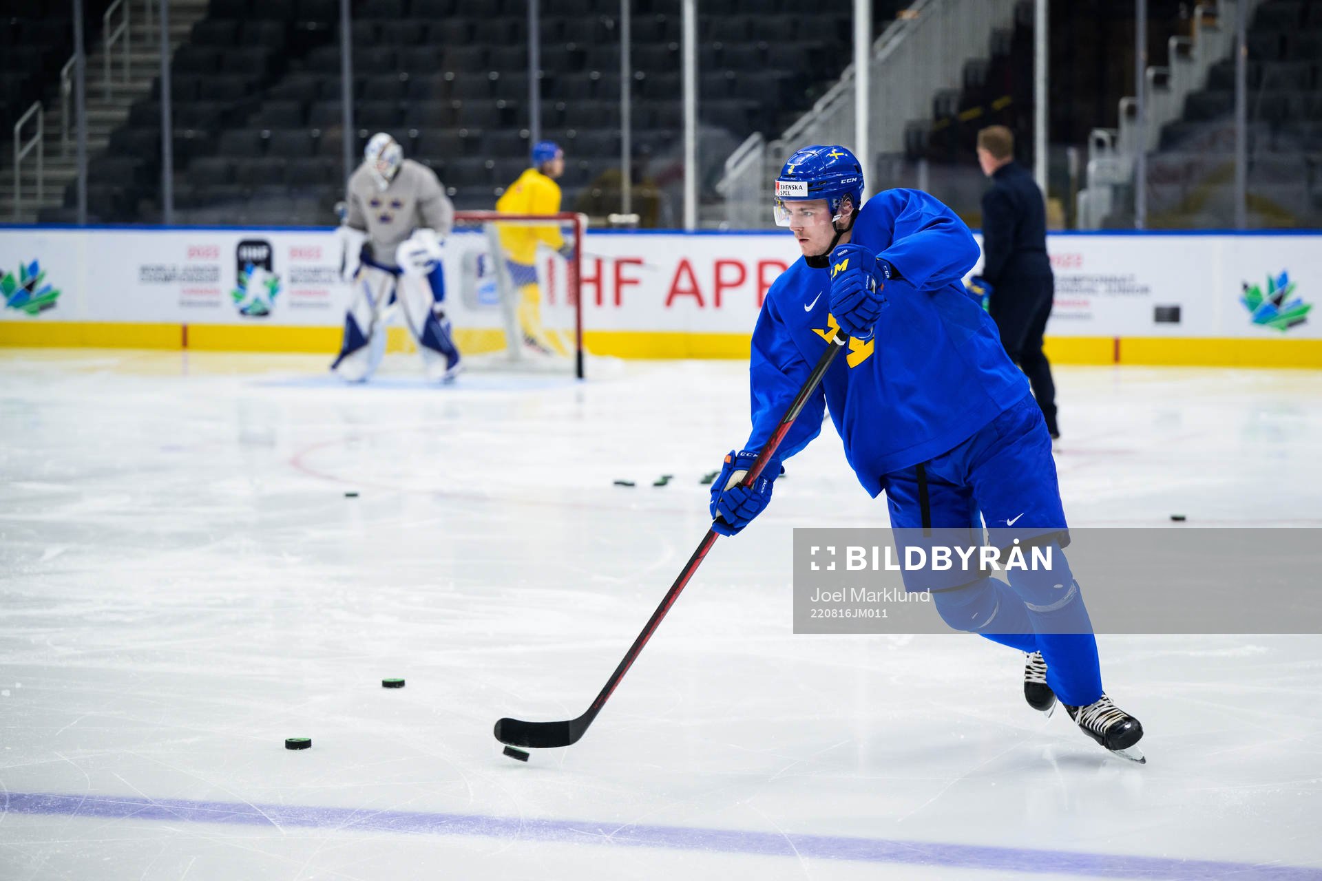 Helge Grans of Sweden at a practice session