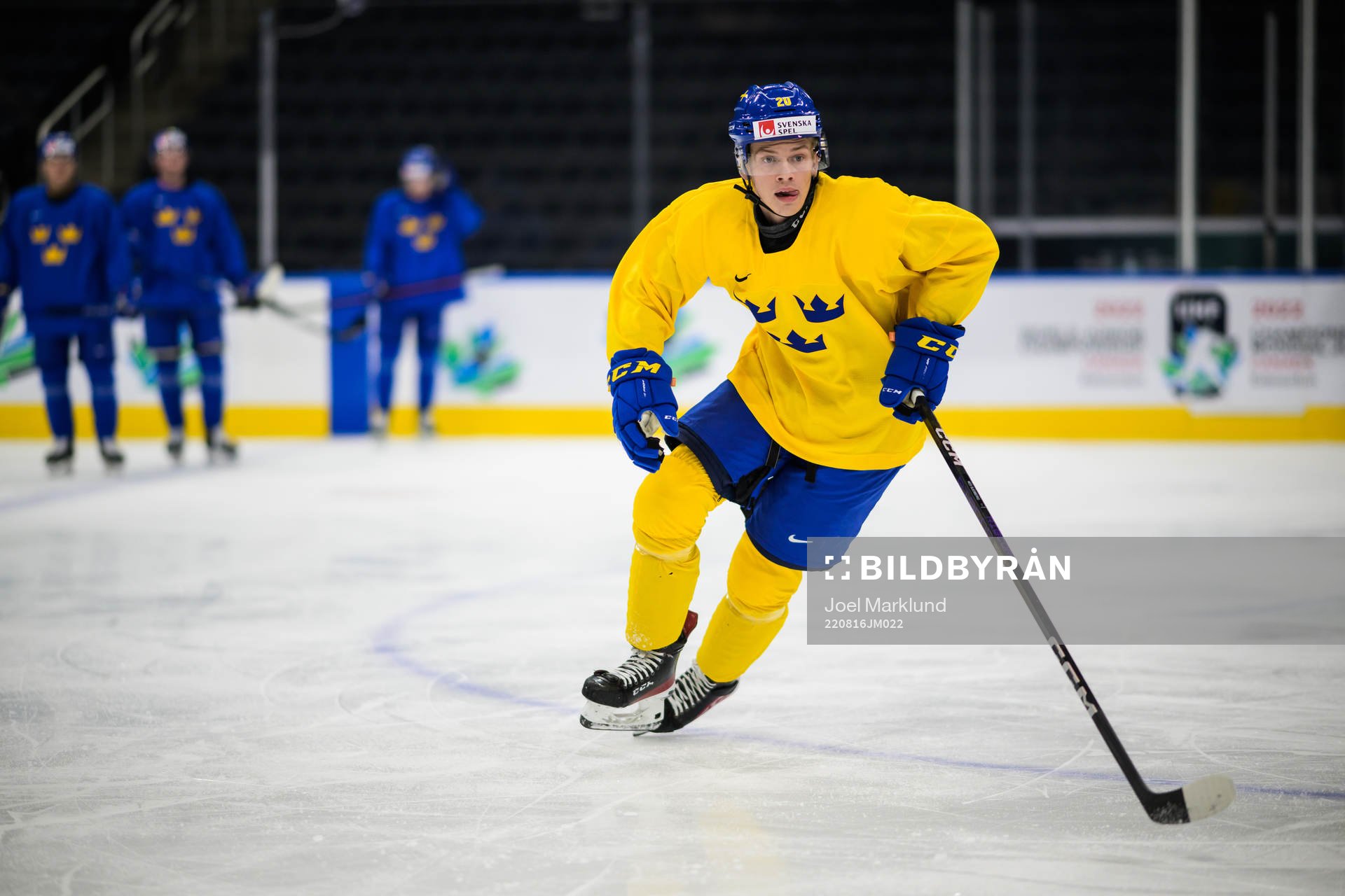 Albert Sjöberg of Sweden at a practice session