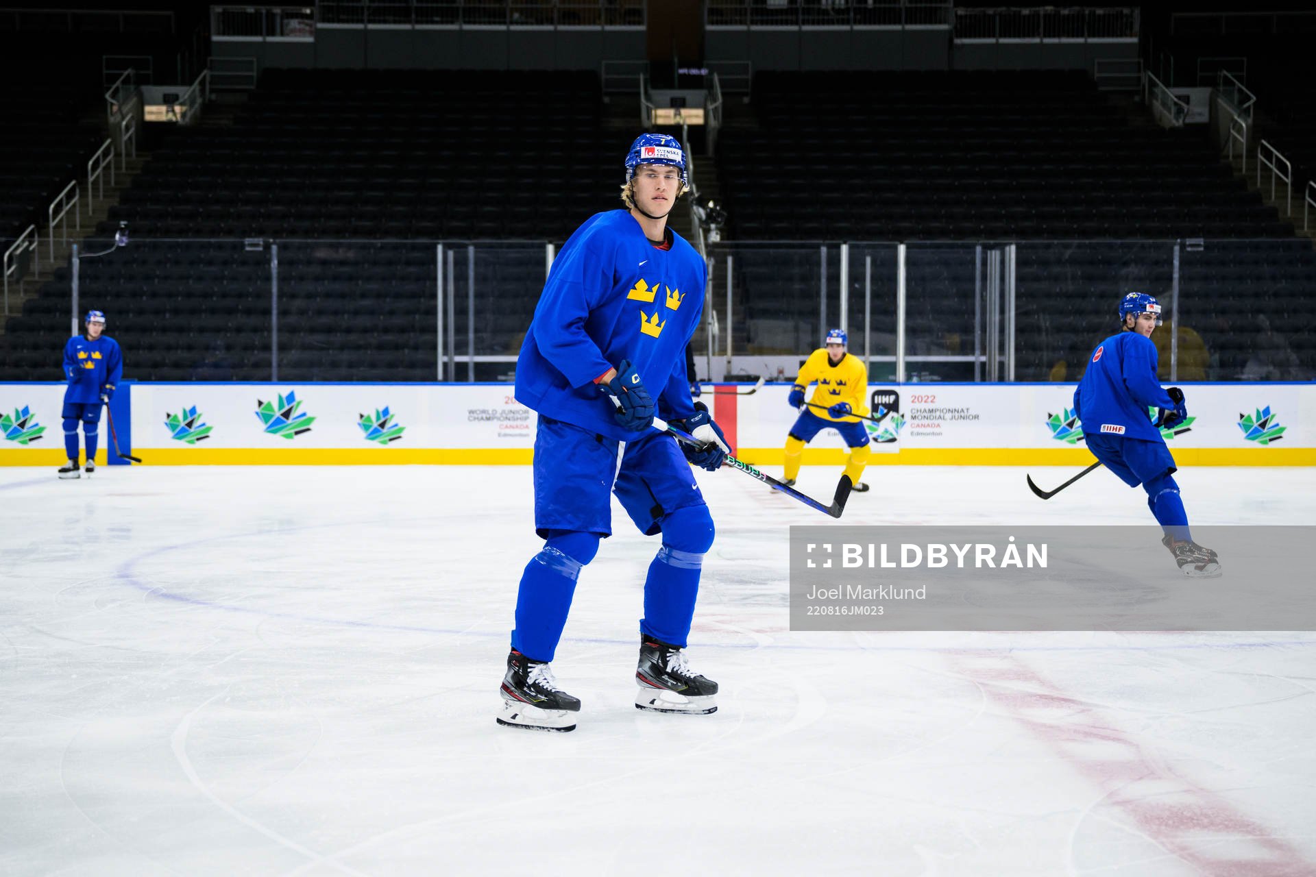 Simon Edvinsson of Sweden at a practice session
