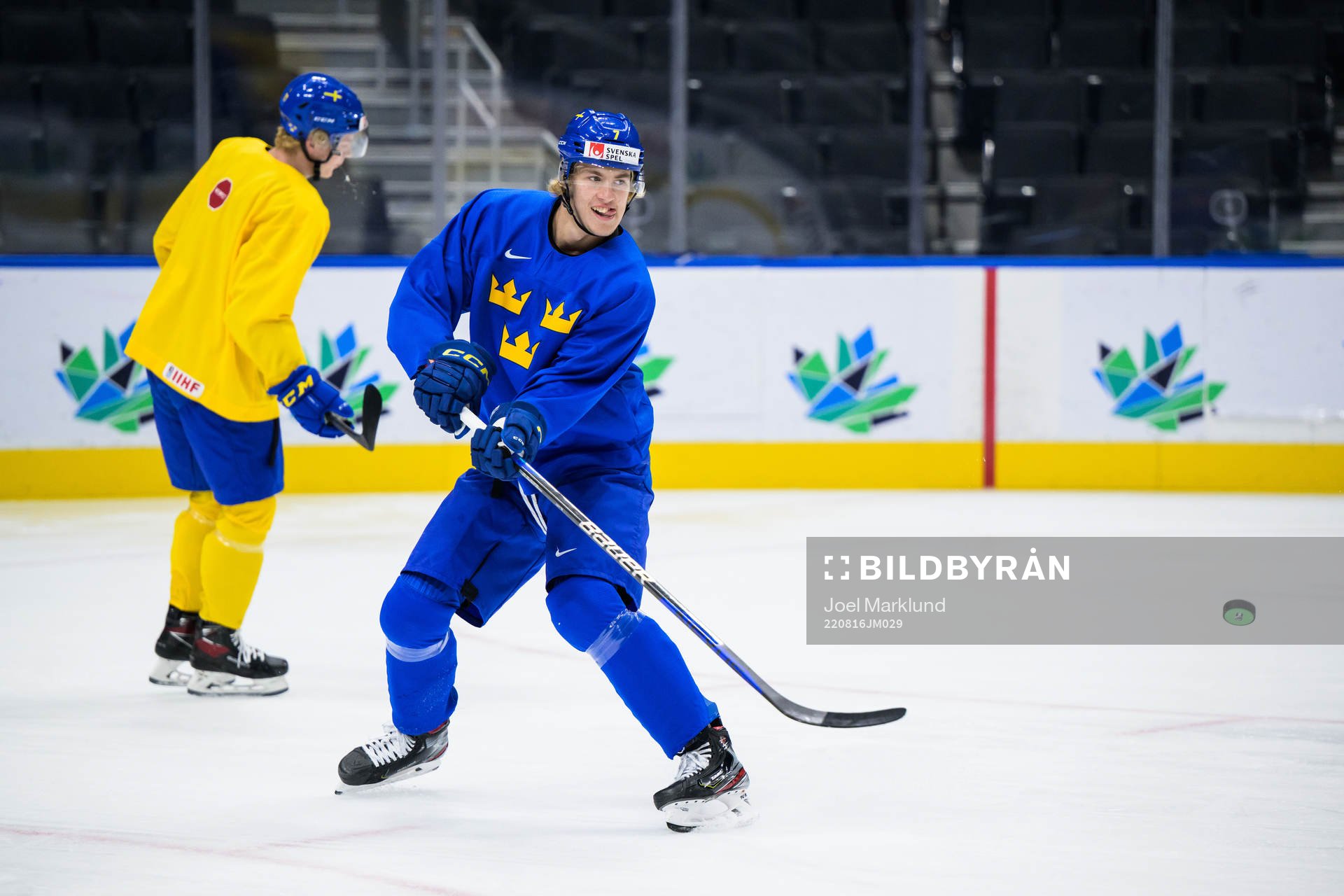 Simon Edvinsson of Sweden at a practice session