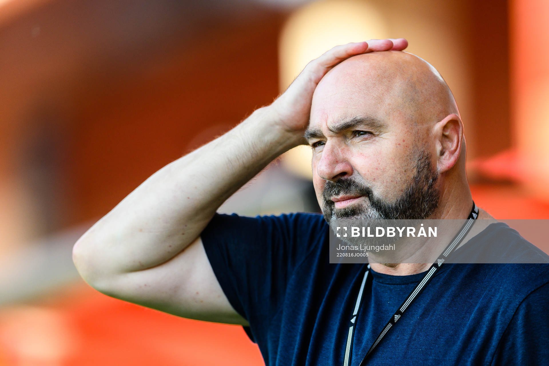 Östers sportchef Vito Stavljanin före fotbollsmatchen i