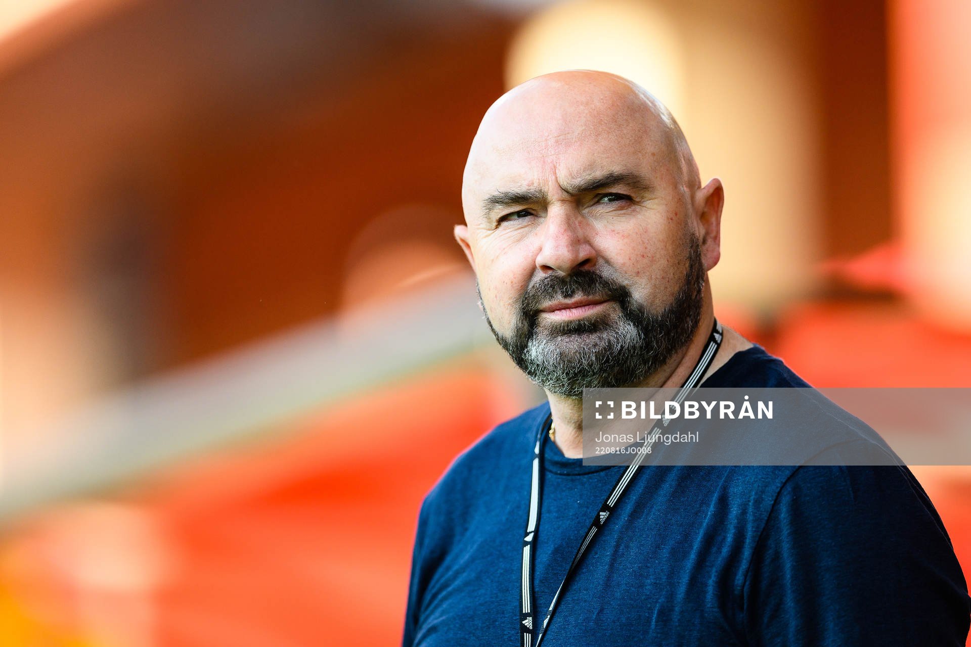 Östers sportchef Vito Stavljanin före fotbollsmatchen i