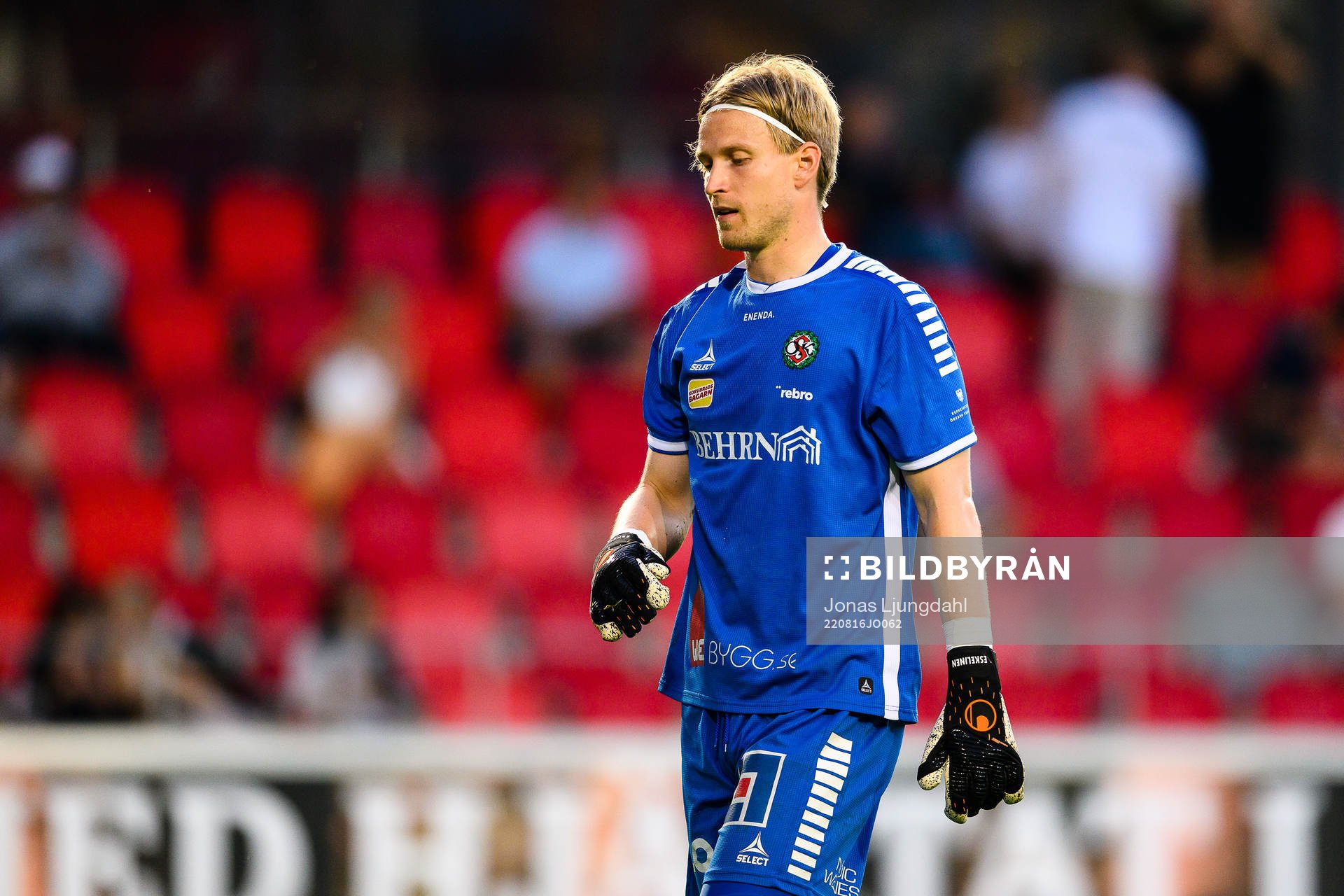 Örebros målvakt William Eskelinen deppar