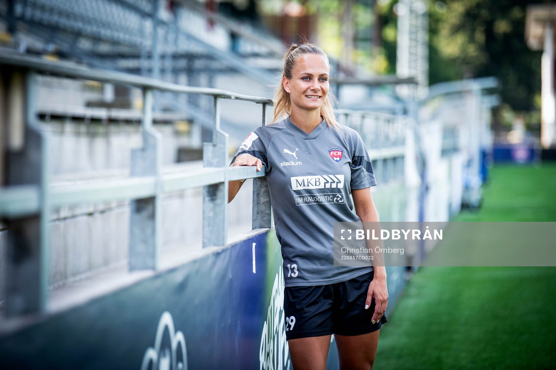 FC Rosengårds Frederikke Thøgersen poserar för ett porträtt den 17 augusti 2022 i Malmö. 