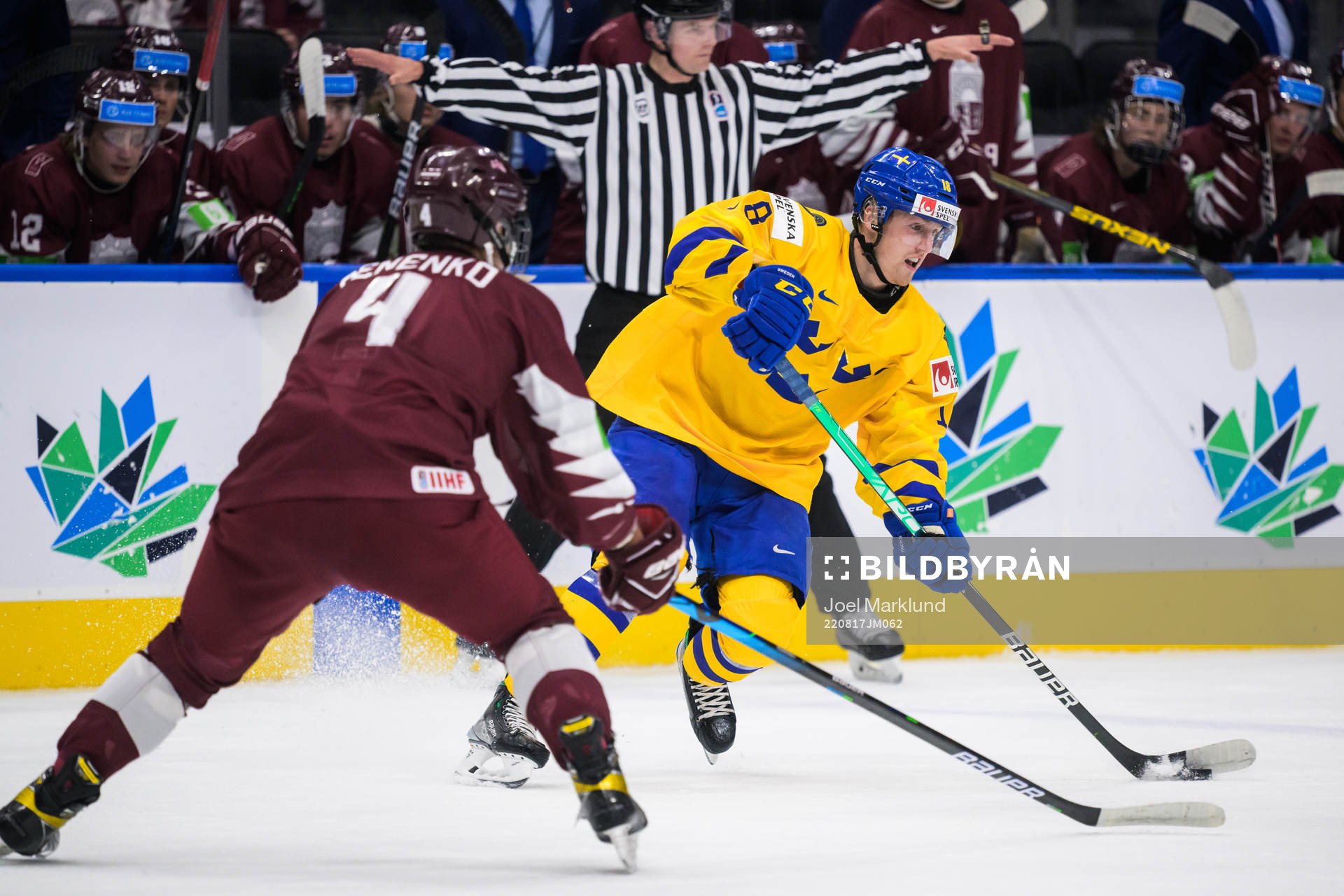Niks Fenenko of Latvia and Linus Sjödin of Sweden