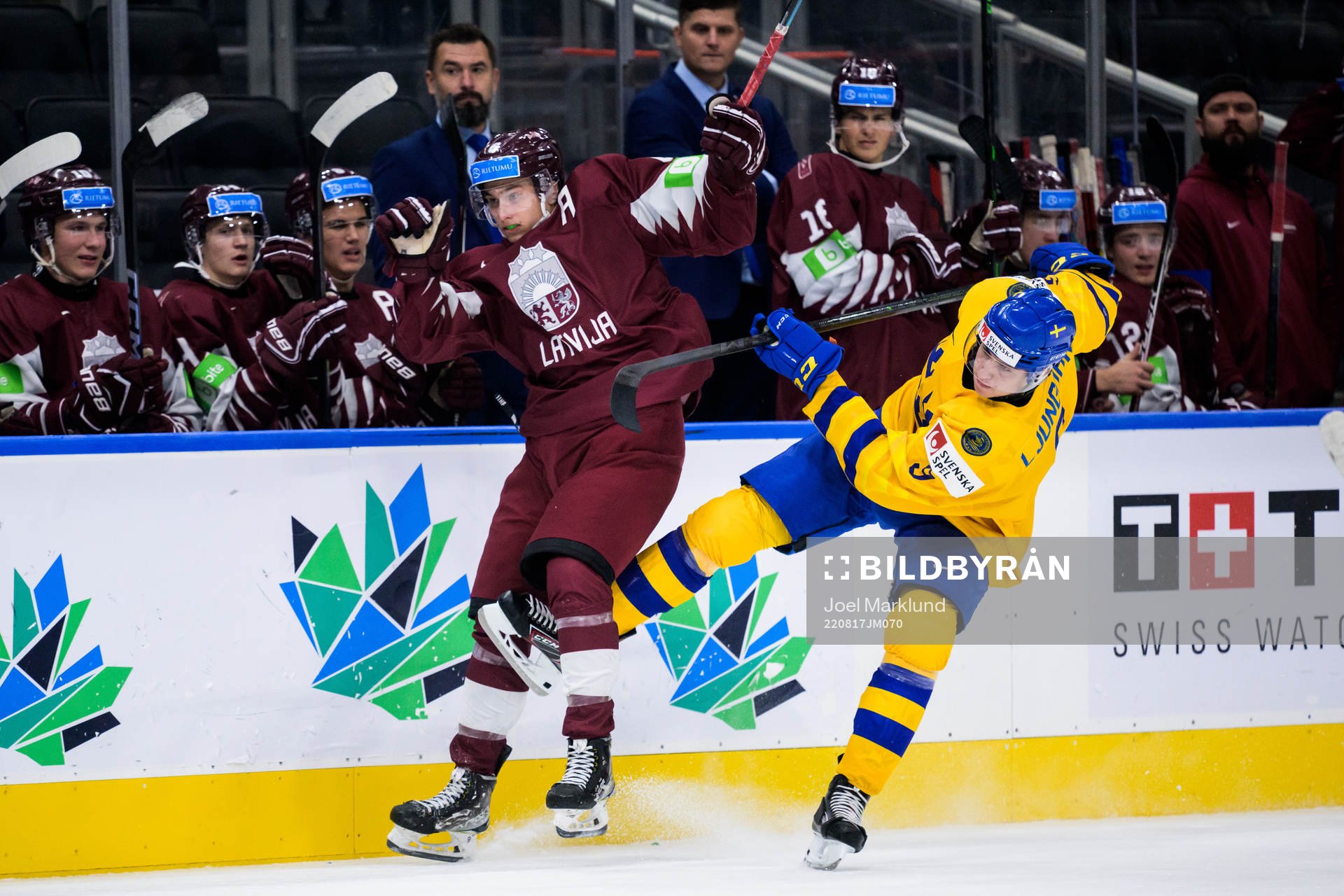 Martins Lavins of Latvia and Daniel Ljungman of Sweden