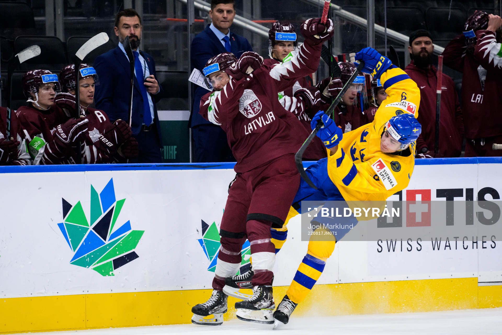 Martins Lavins of Latvia and Daniel Ljungman of Sweden
