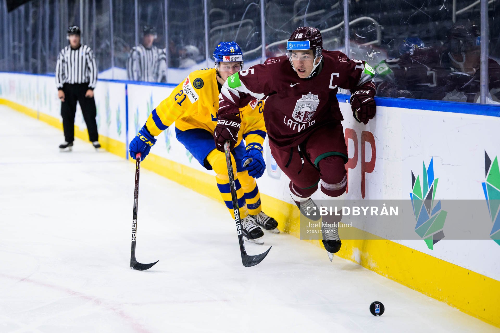 Oskar Olausson of Sweden and Ralfs Bergmanis of Latvia