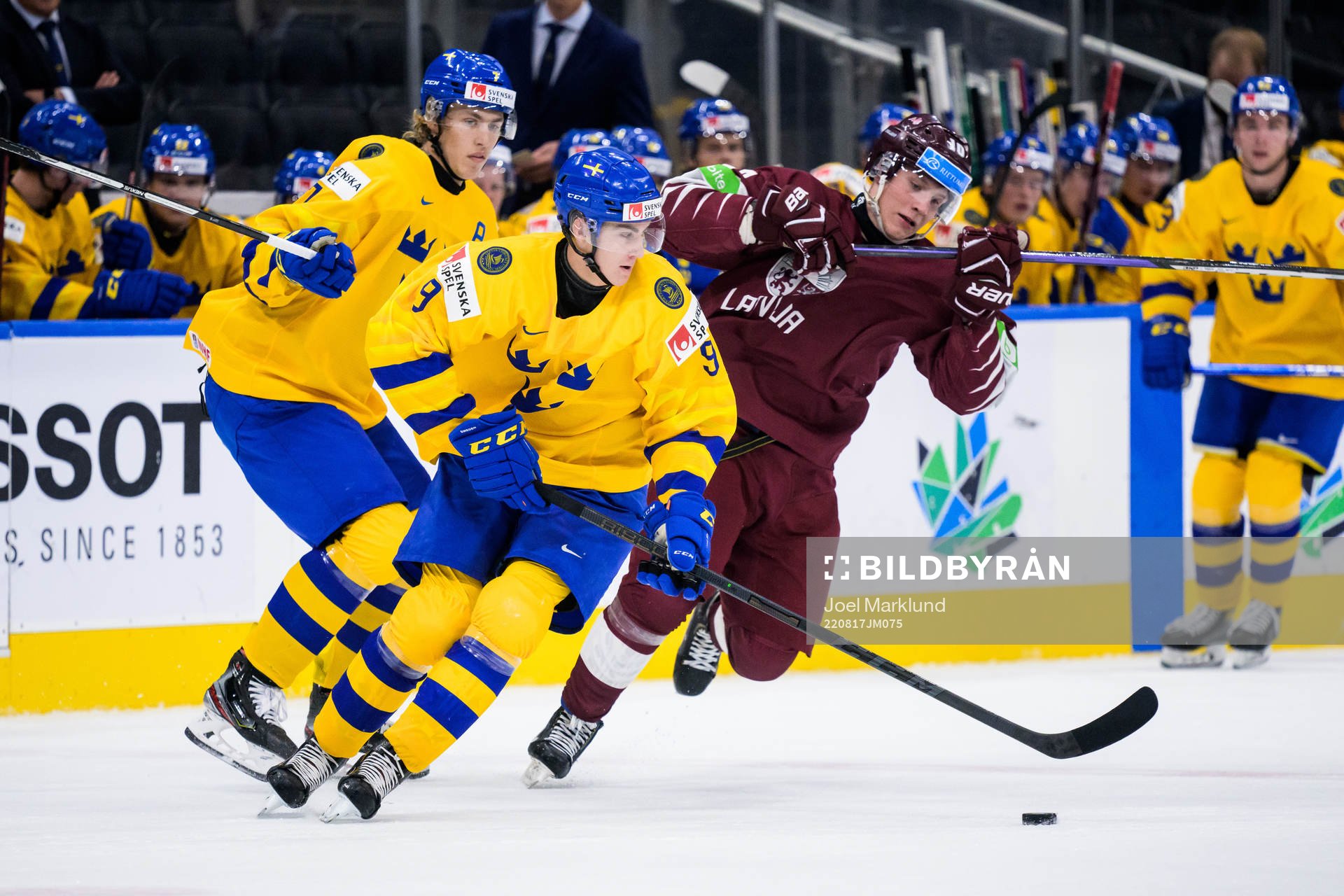Simon Edvinsson and Daniel Ljungman of Sweden against