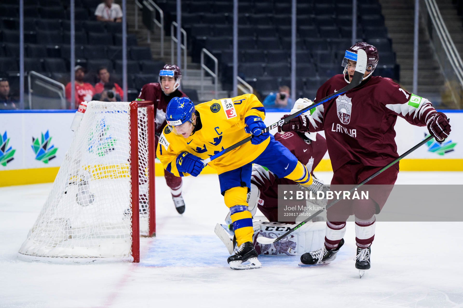 Emil Andrae of Sweden and Daniels Gorsanovs of Latvia