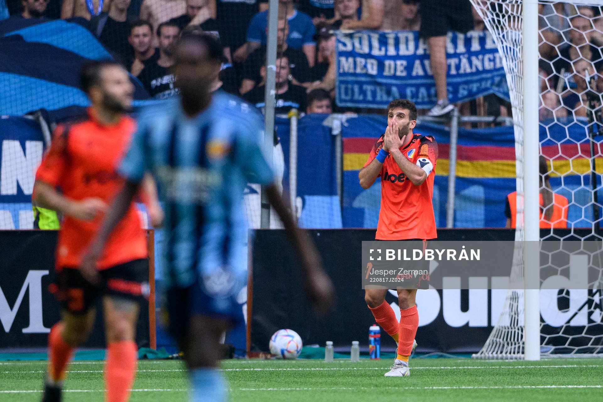 George Efrem of Apoel looks dejected