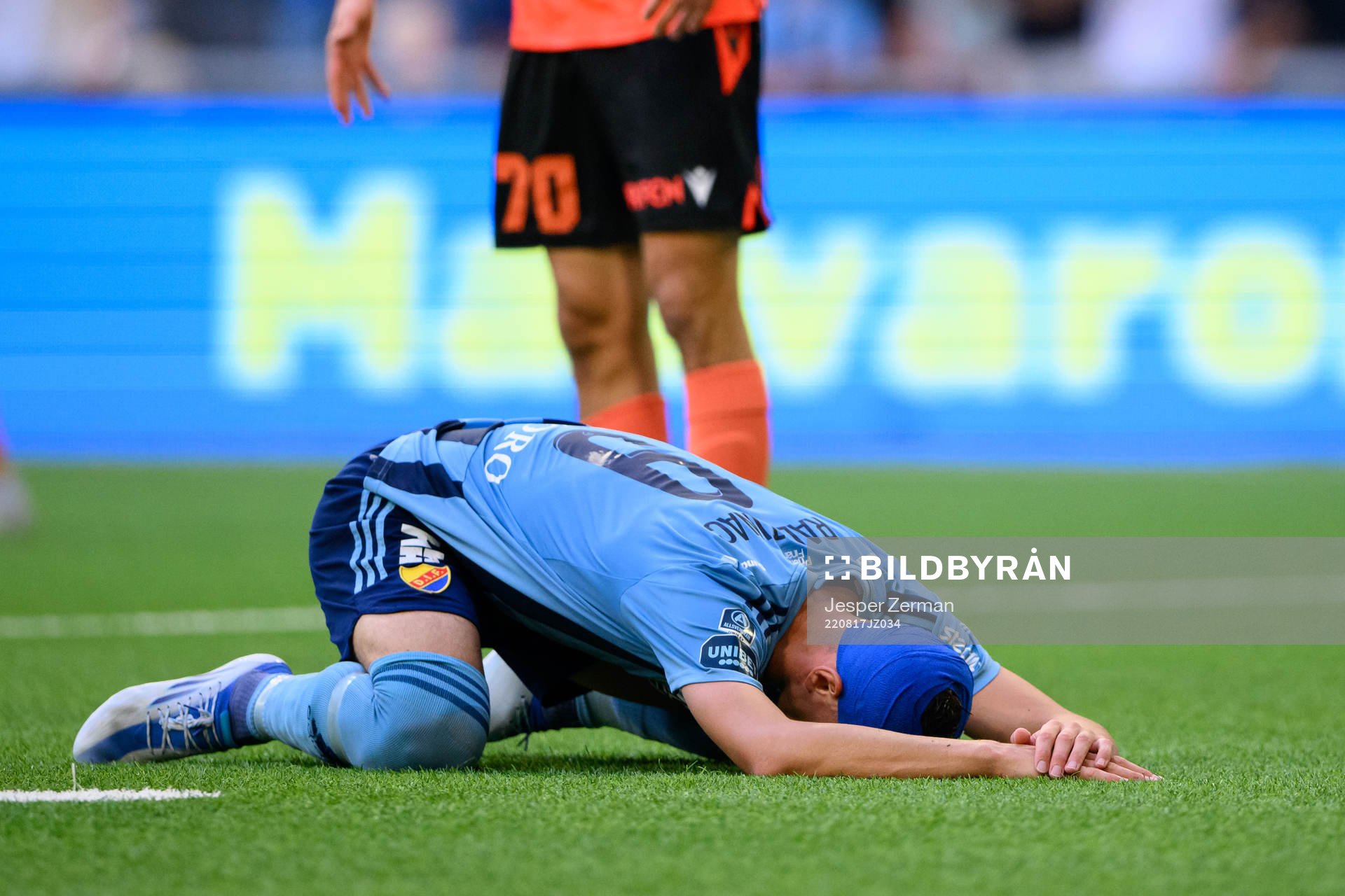 Haris Radetinac of Djurgården looks dejected