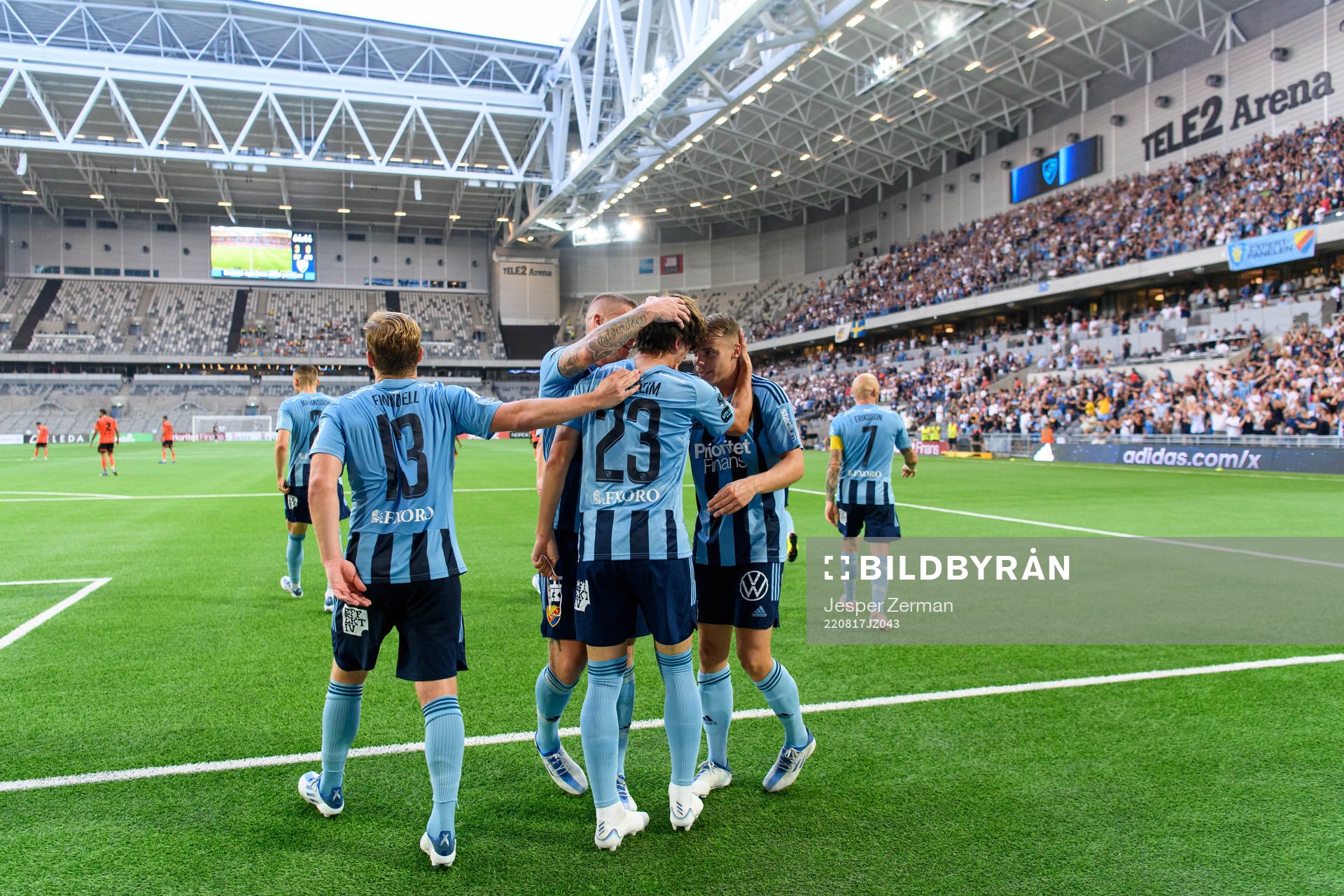 Gustav Wikheim of Djurgården celebrates