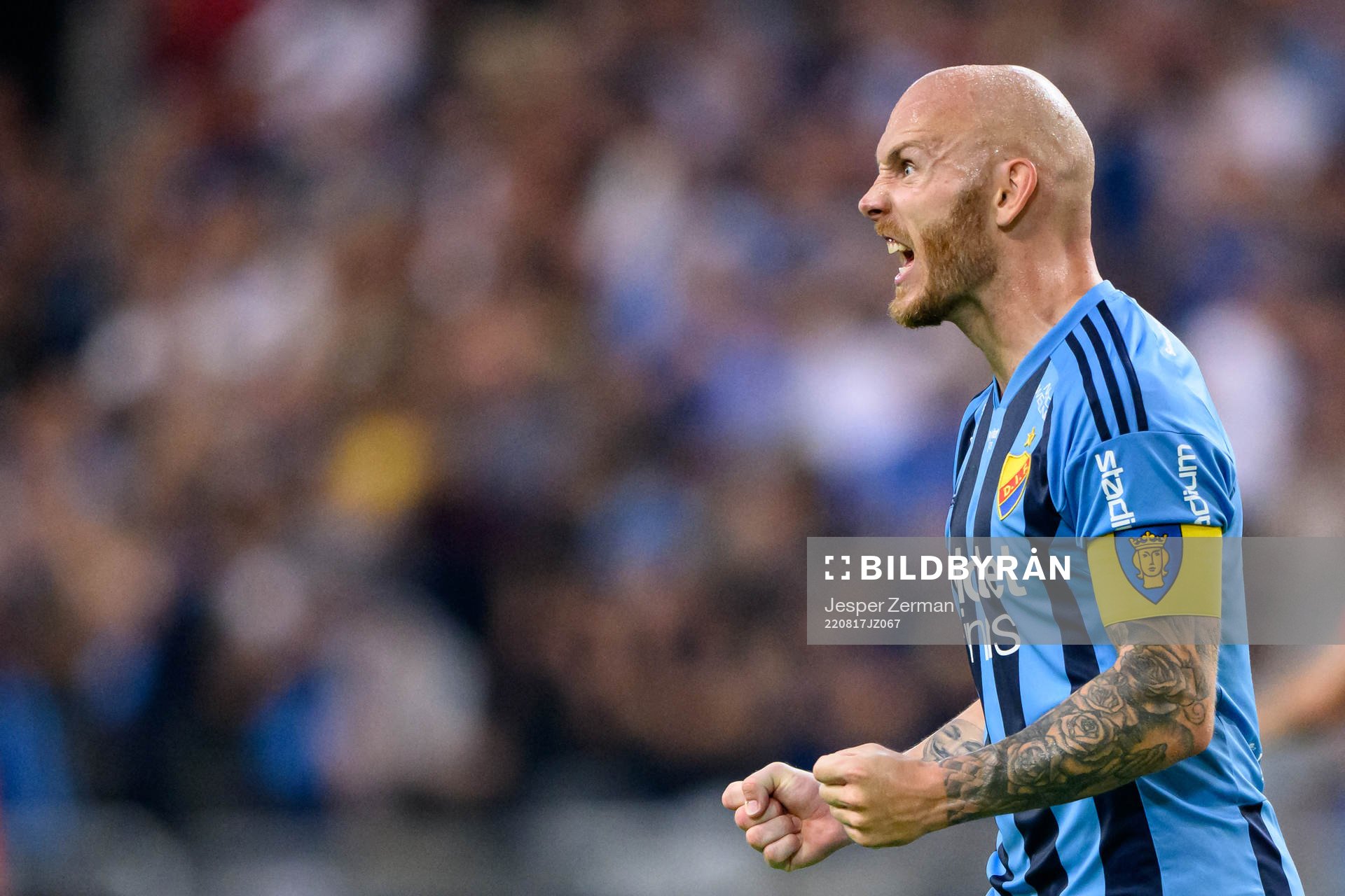 Magnus Eriksson of Djurgården celebrates