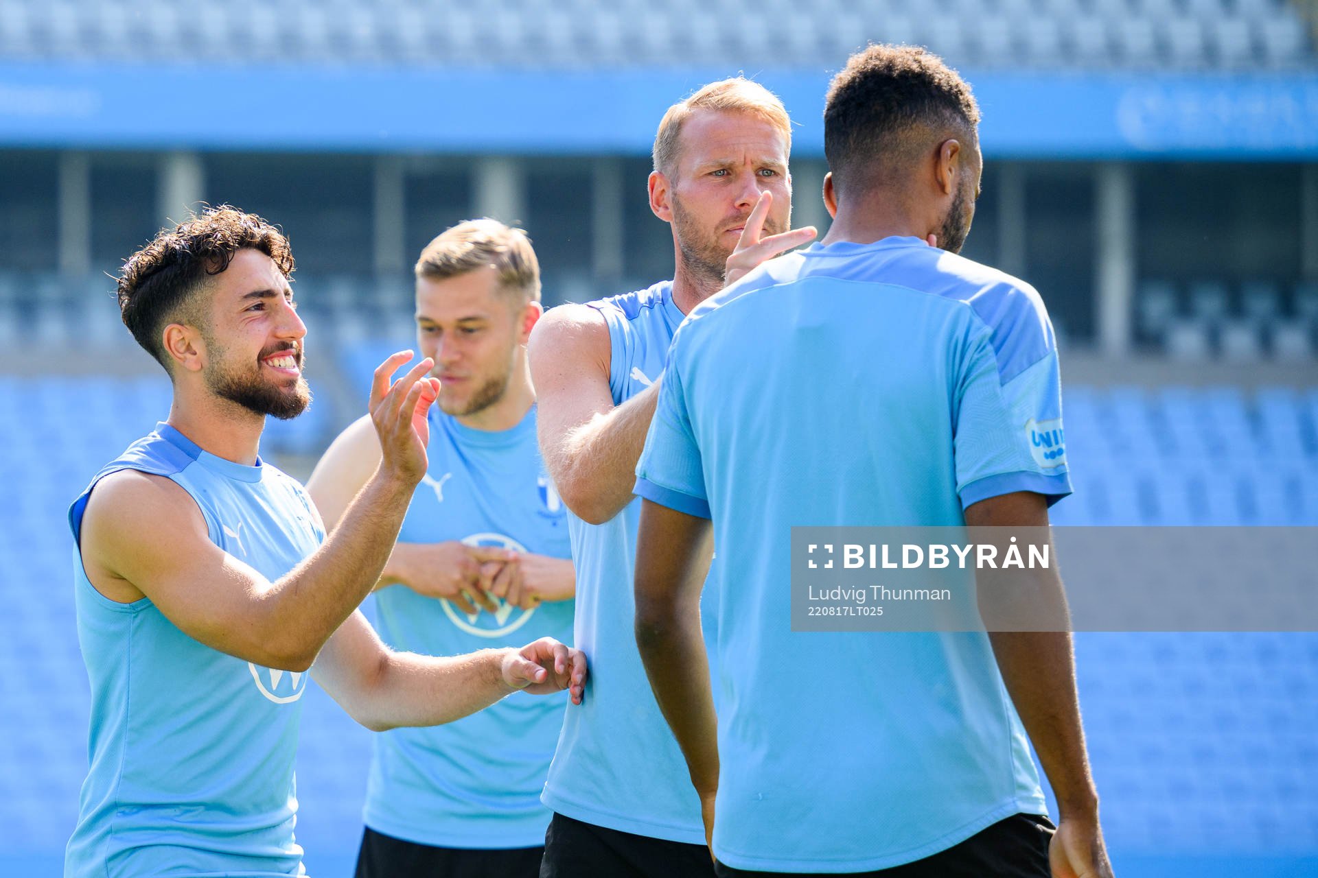 Moustafa Zeidanm Ola Toivonen and Isaac Kiese Thelin