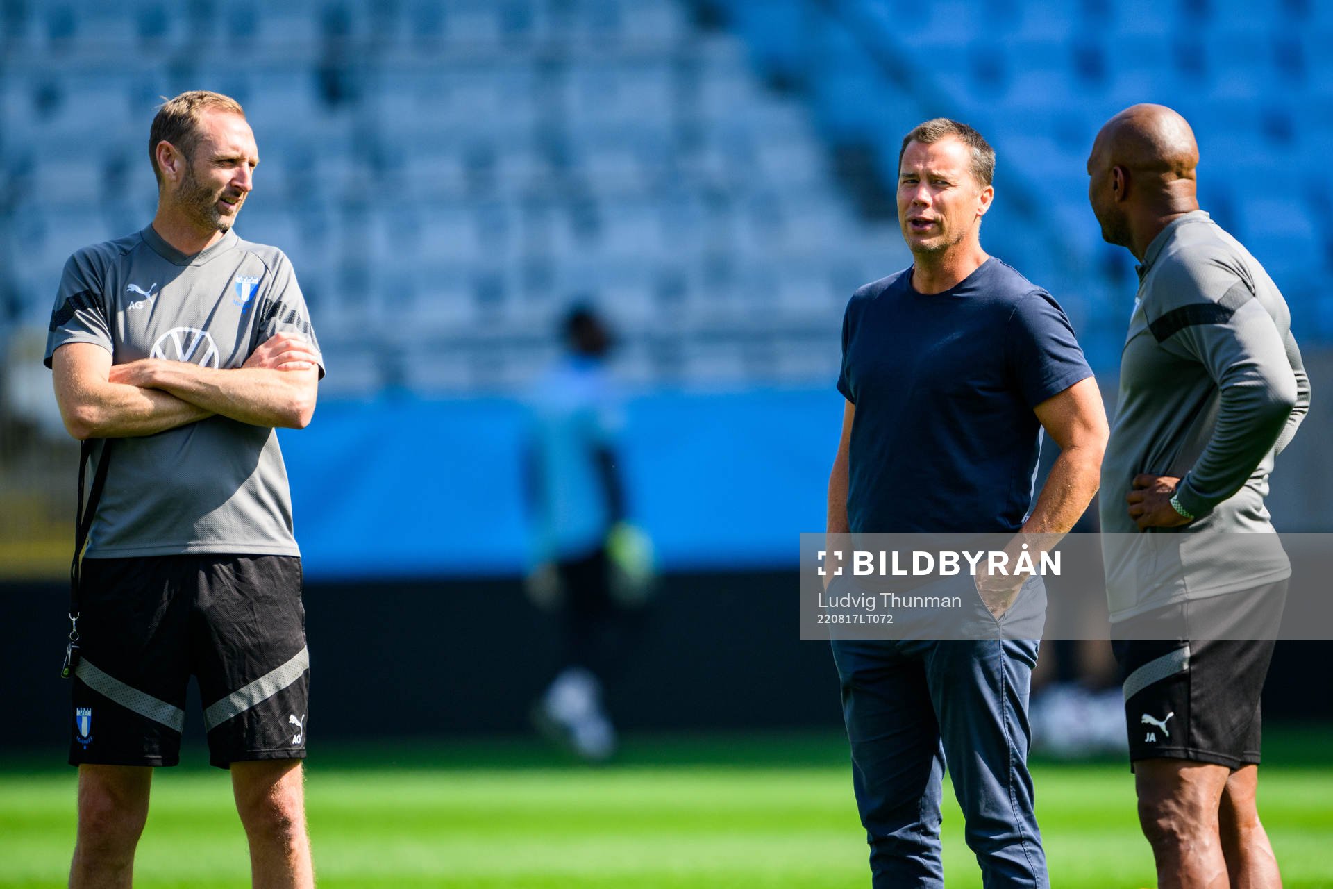 Head coach Andreas Georgson, Daniel Andersson, head of