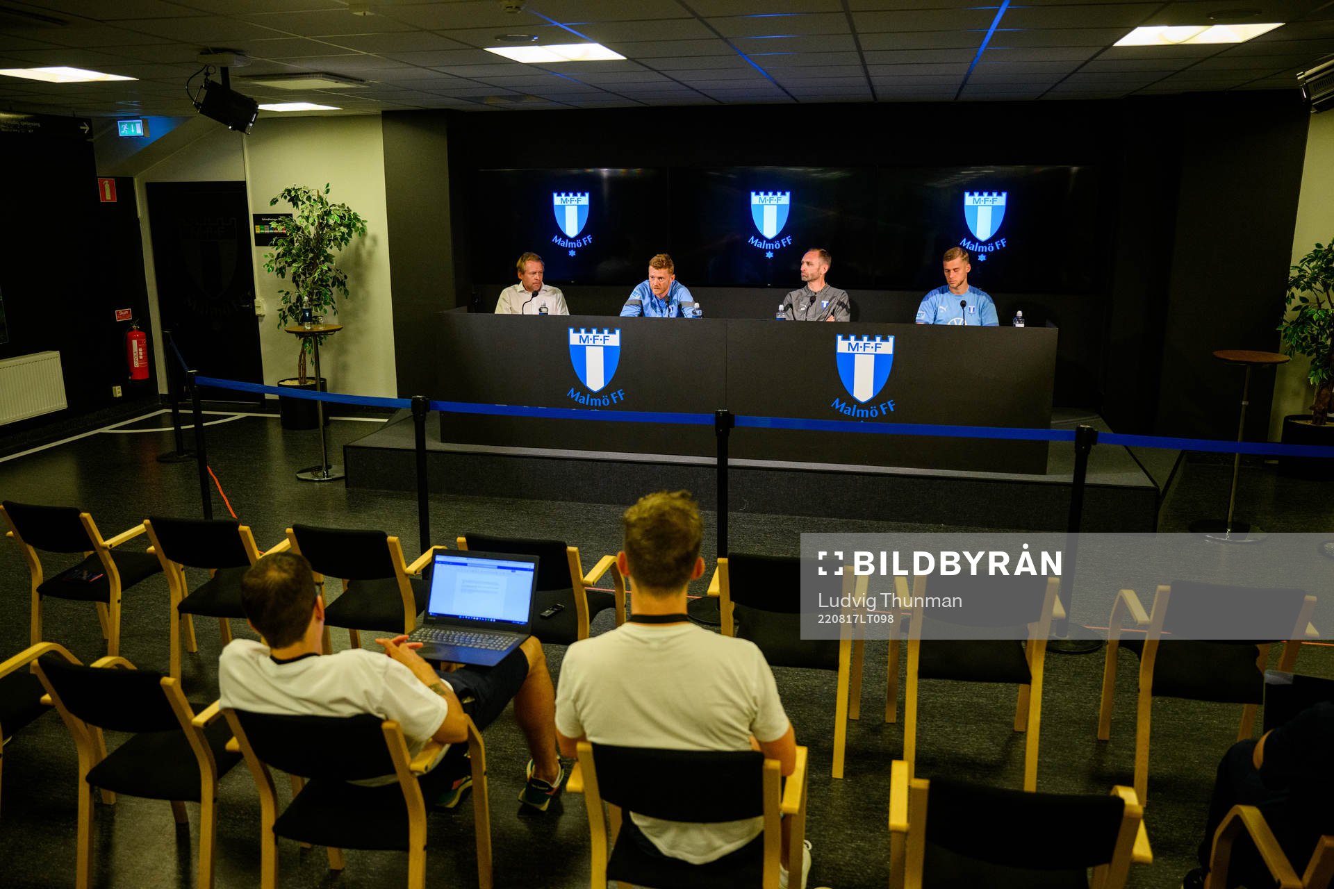 Press officer Peter Sohlmér, Anders Christiansen, head