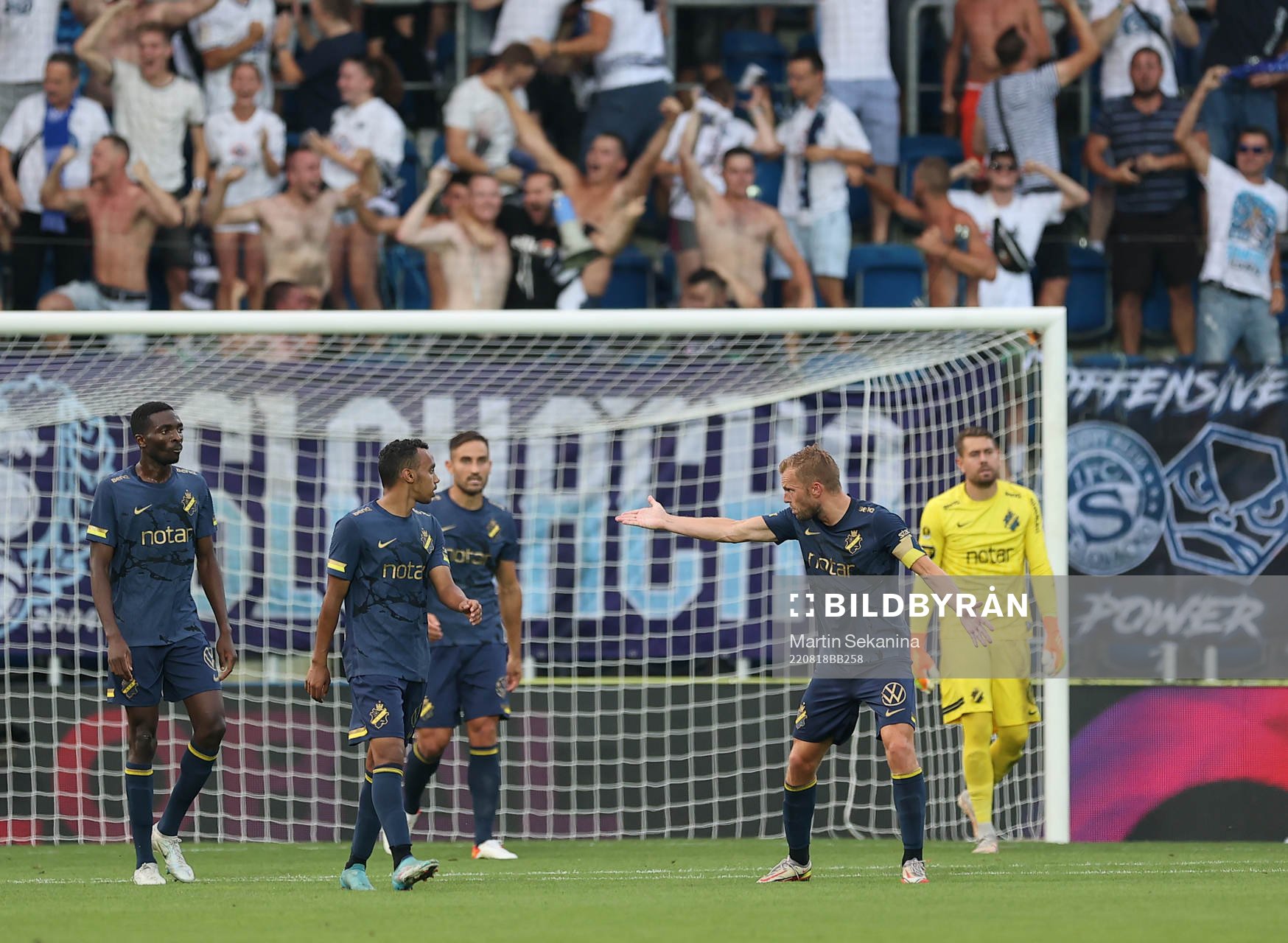 Sebastian Larsson of AIK reacts